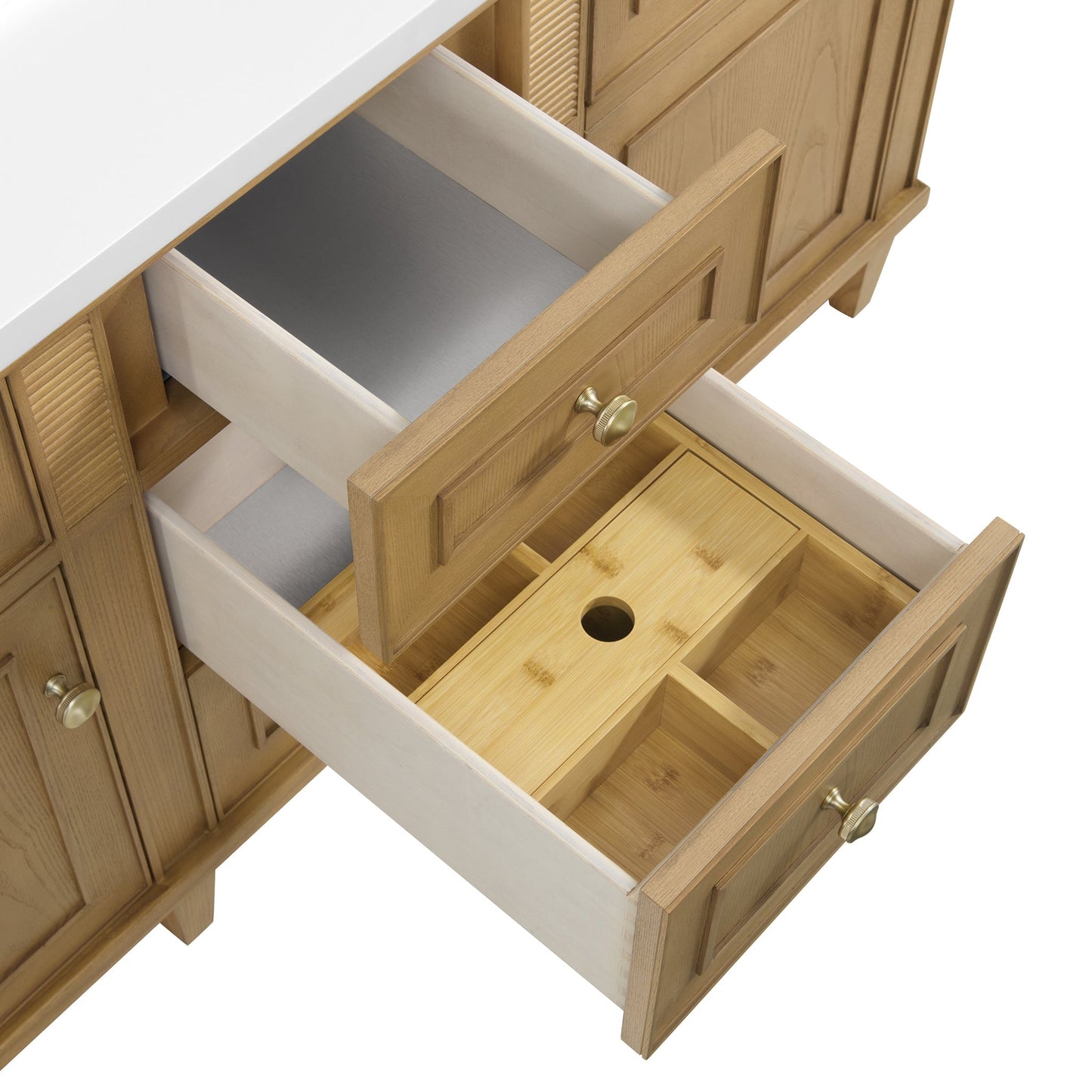 
                  
                    Lorelai 60" Double Vanity in Light Natural Oak James Martin Vanities 
                  
                
