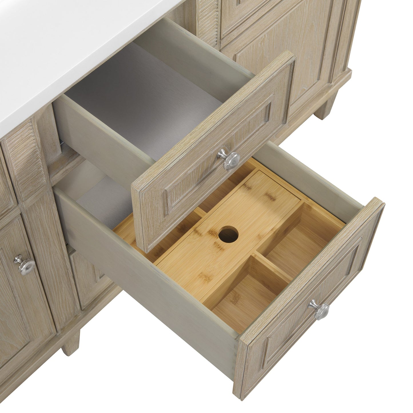 
                  
                    Lorelai 60" Double Vanity in Whitewashed Oak James Martin Vanities 
                  
                