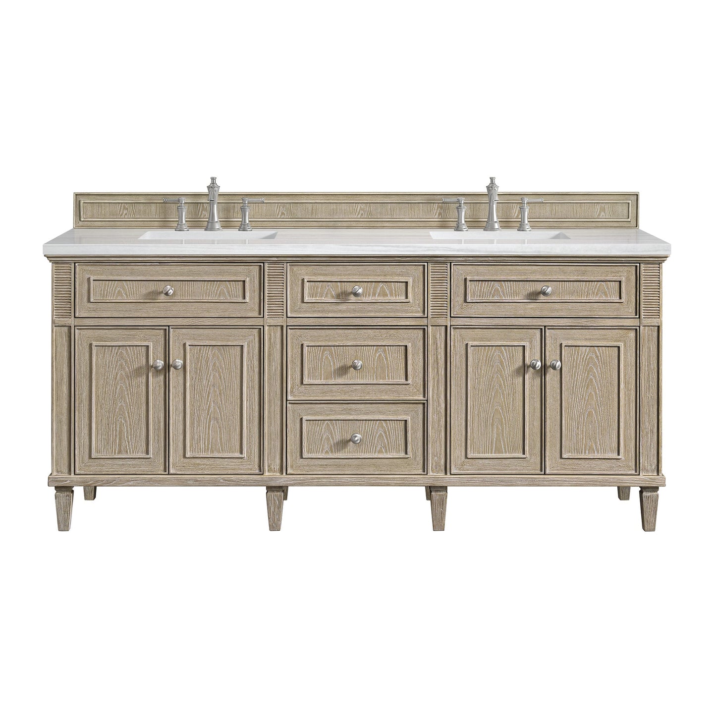 
                  
                    Lorelai 72" Double Vanity in Whitewashed Oak James Martin Vanities 
                  
                