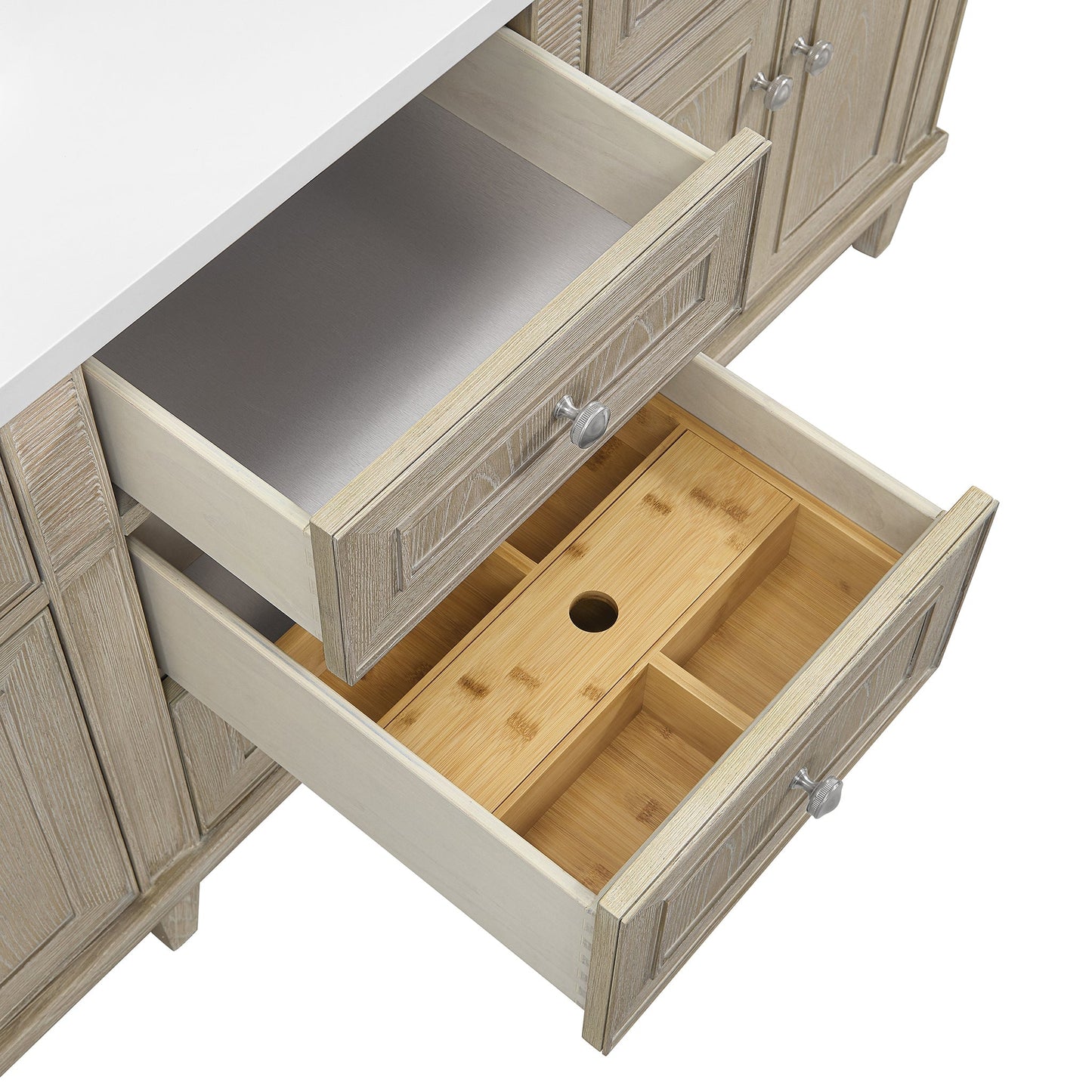 
                  
                    Lorelai 72" Double Vanity in Whitewashed Oak James Martin Vanities 
                  
                