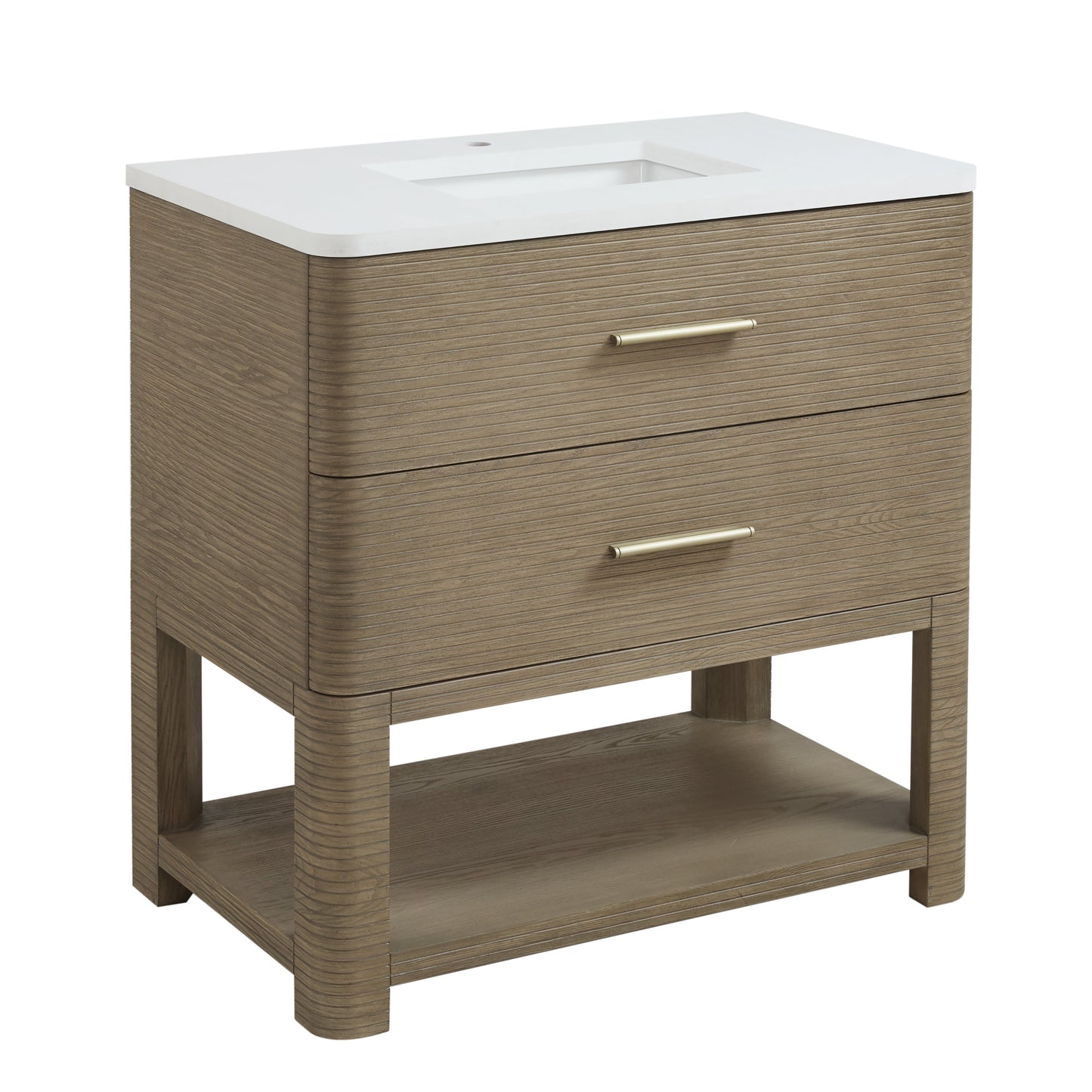
                  
                    Lucian 36" Single Vanity in Pebble Oak Single Bathroom Vanity James Martin Vanities 
                  
                