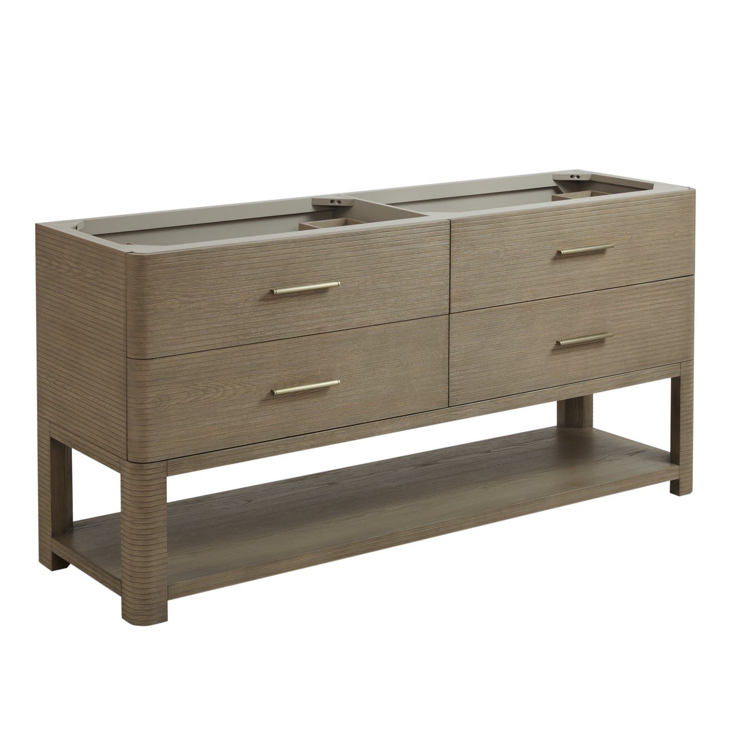 
                  
                    Lucian 72" Double Vanity in Pebble Oak Double bathroom Vanity James Martin Vanities 
                  
                