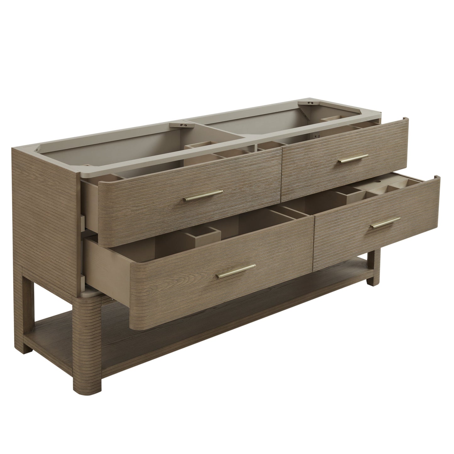 
                  
                    Lucian 72" Double Vanity in Pebble Oak Double bathroom Vanity James Martin Vanities 
                  
                