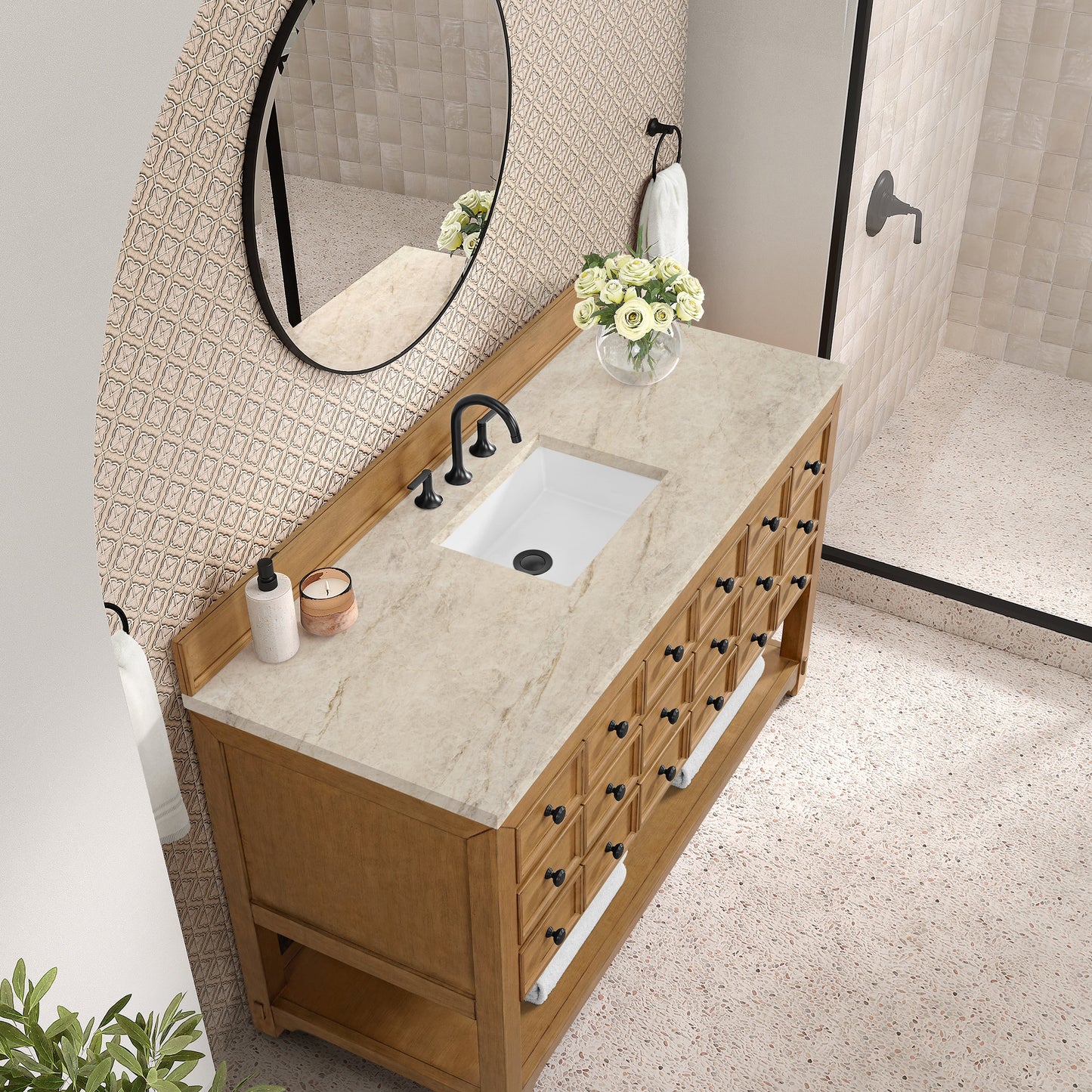 
                  
                    Malibu 60" Single Bathroom Vanity Single Bathroom Vanity James Martin Vanities Tajnar Eclos 
                  
                