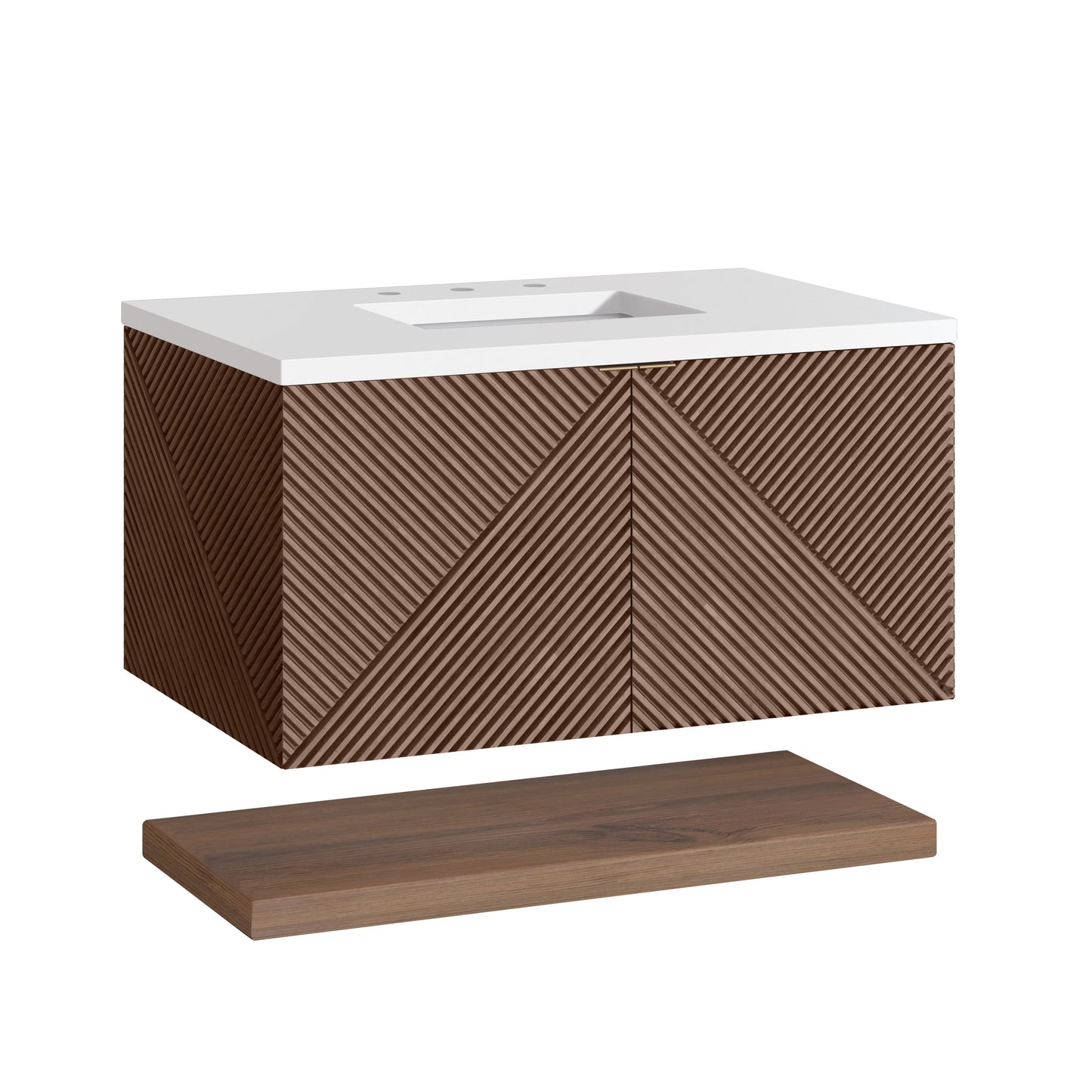 
                  
                    Marcello 36" Vanity in Chestnut Single Bathroom Vanity James Martin Vanities 
                  
                