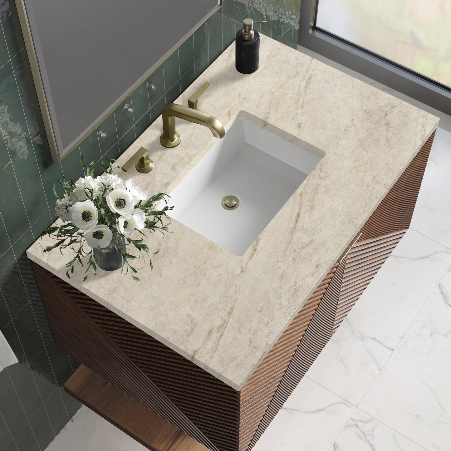 
                  
                    Marcello 36" Vanity in Chestnut Single Bathroom Vanity James Martin Vanities Tajnar Eclos 
                  
                