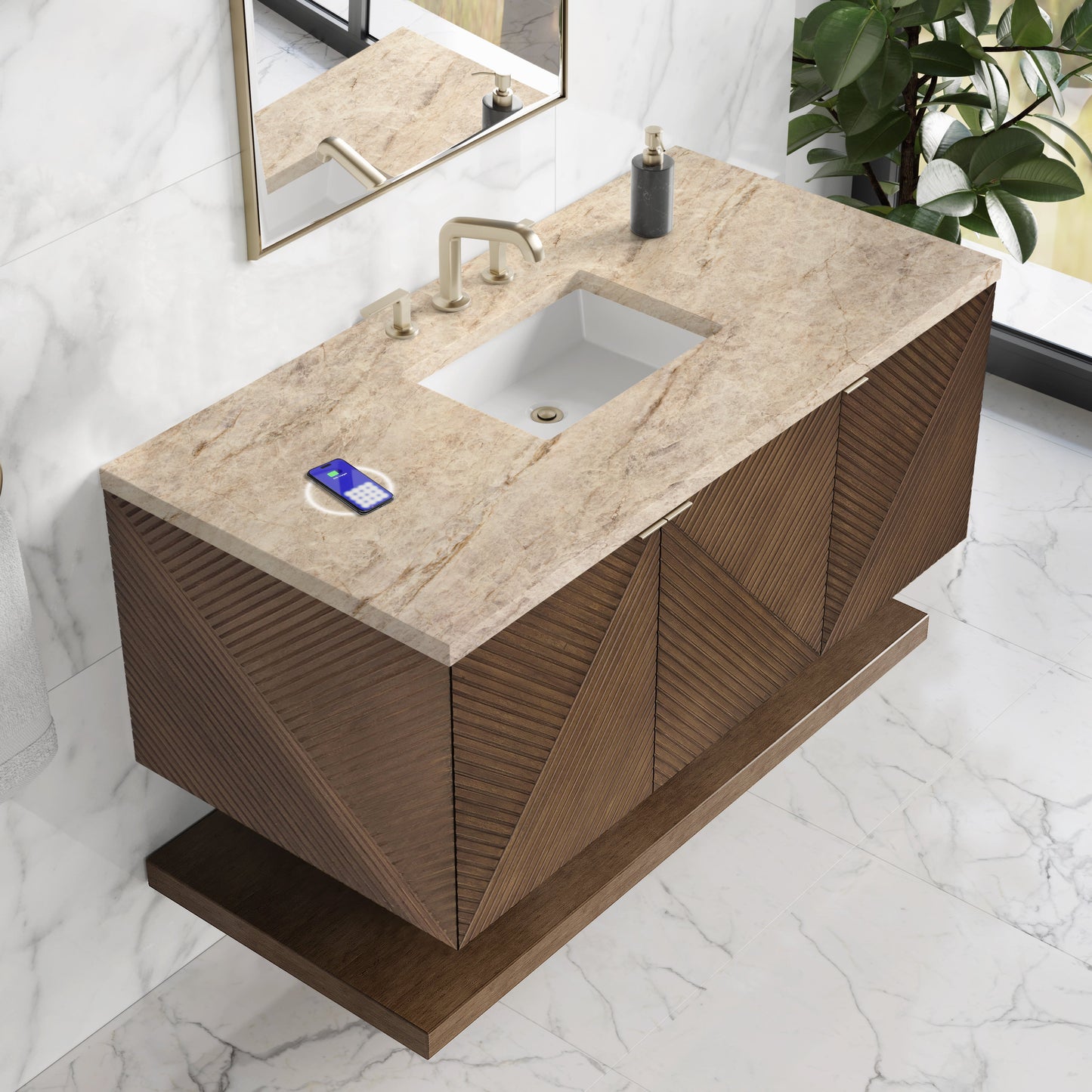 
                  
                    Marcello 48" Single Vanity in Chestnut Single Bathroom Vanity James Martin Vanities FreePower-Enabled Tajnar Eclos 
                  
                
