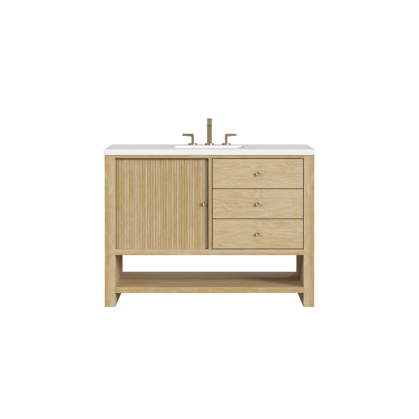 
                  
                    Marigot 48" Single Vanity in Sunwashed Oak Single Bathroom Vanity James Martin Vanities 
                  
                