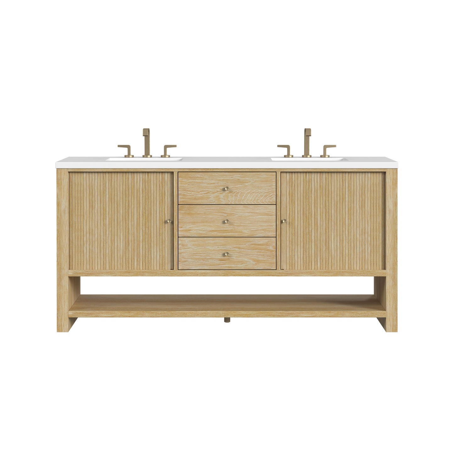 
                  
                    Marigot 72" Double Vanity in Sunwashed Oak Double bathroom Vanity James Martin Vanities 
                  
                