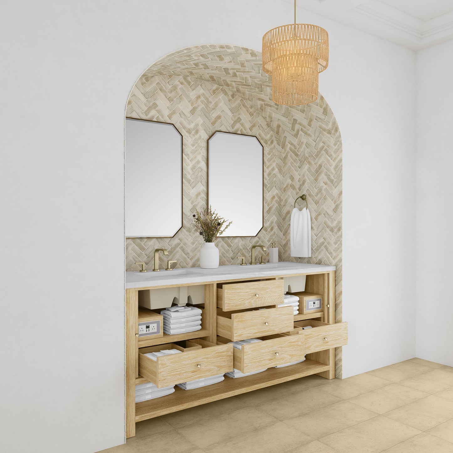 Marigot Single 72" Double Vanity Double bathroom Vanity James Martin Vanities 