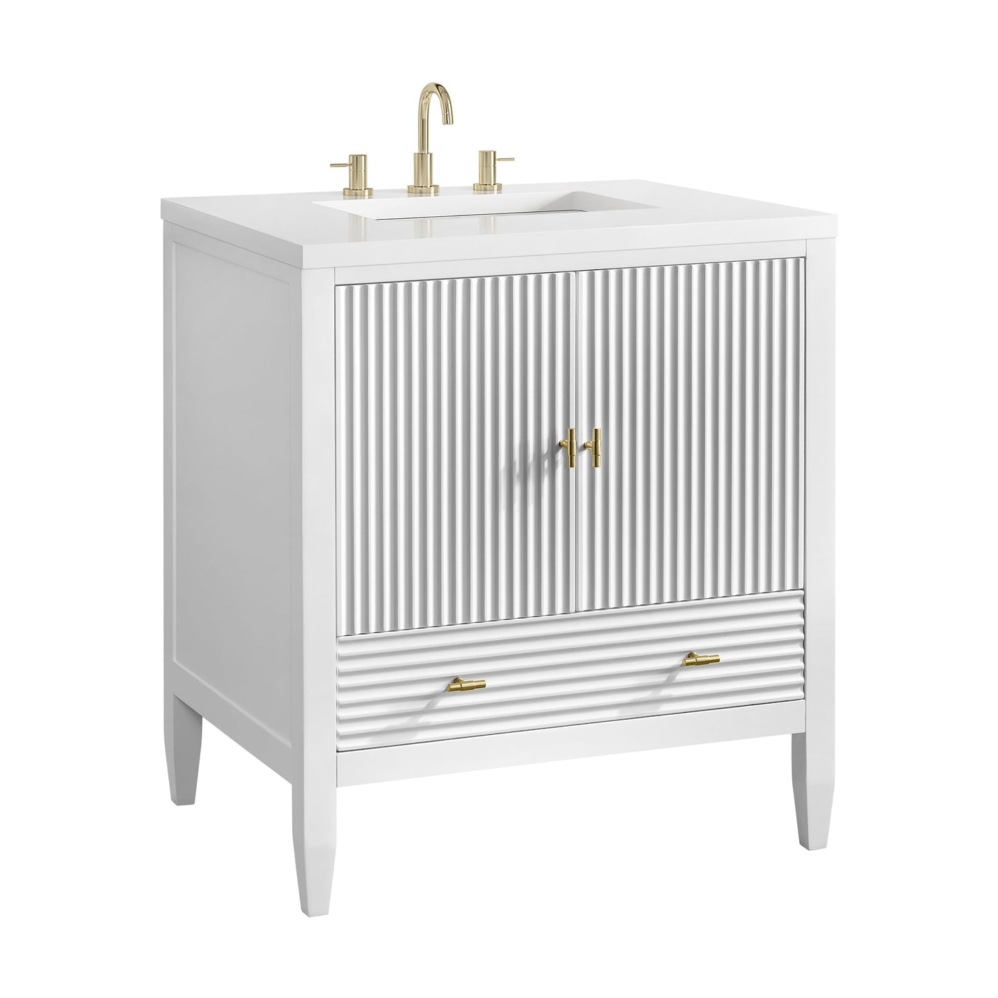 
                  
                    Myrrin 30" Single Vanity in Bright White Single Bathroom Vanity James Martin Vanities 
                  
                