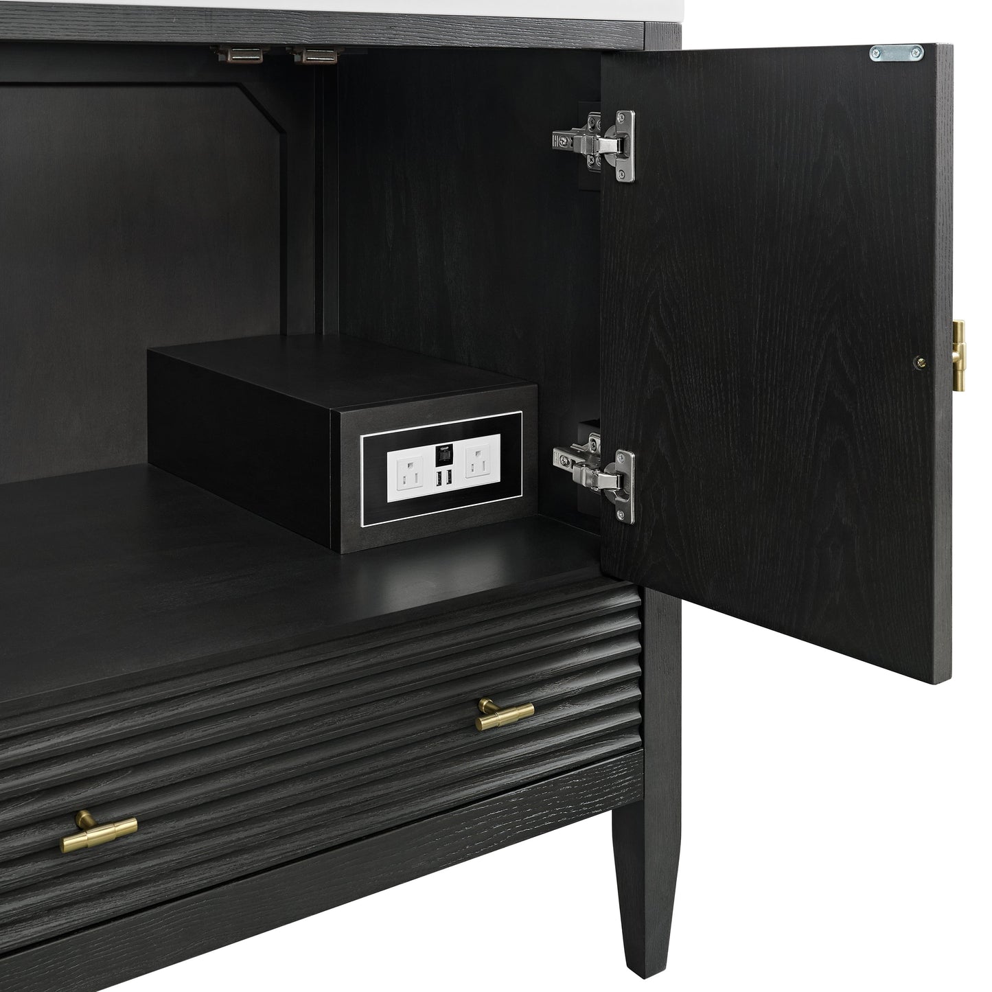 
                  
                    Myrrin 30" Single Vanity in Carbon Oak Single Bathroom Vanity James Martin Vanities 
                  
                
