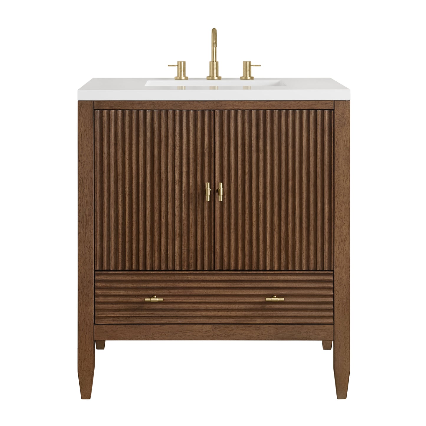 
                  
                    Myrrin 30" Single Vanity in Mid-Century Walnut - James Martin Vanities
                  
                