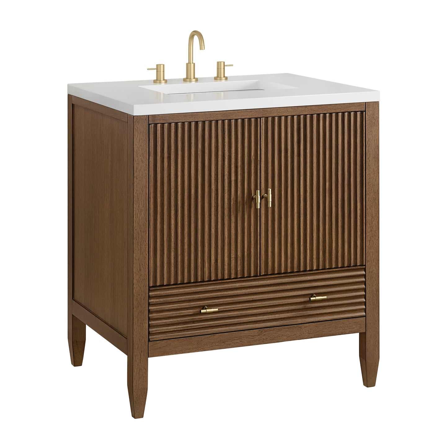 
                  
                    Myrrin 30" Single Vanity in Mid-Century Walnut - James Martin Vanities
                  
                