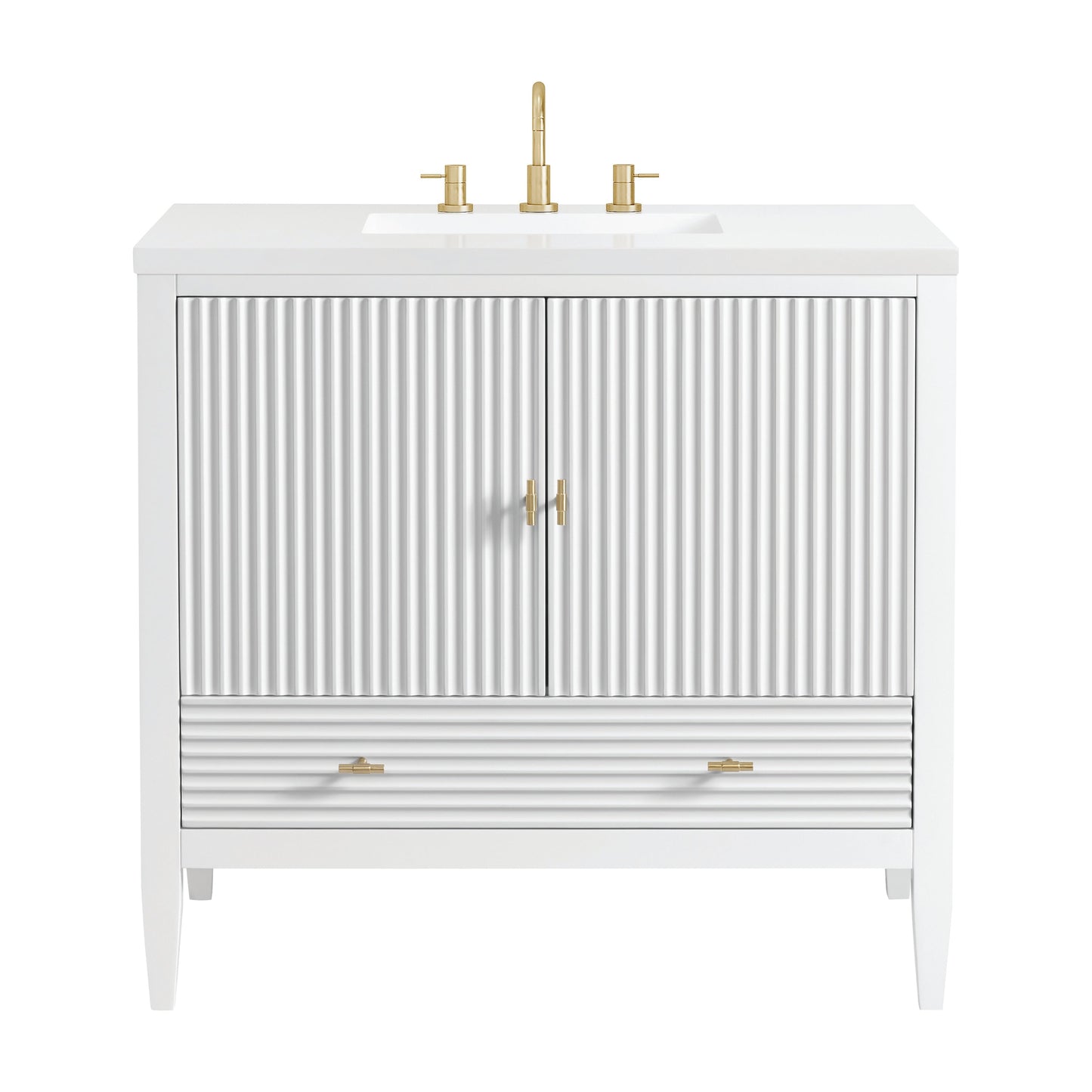 
                  
                    Myrrin 36" Single Vanity in Bright White - James Martin Vanities
                  
                