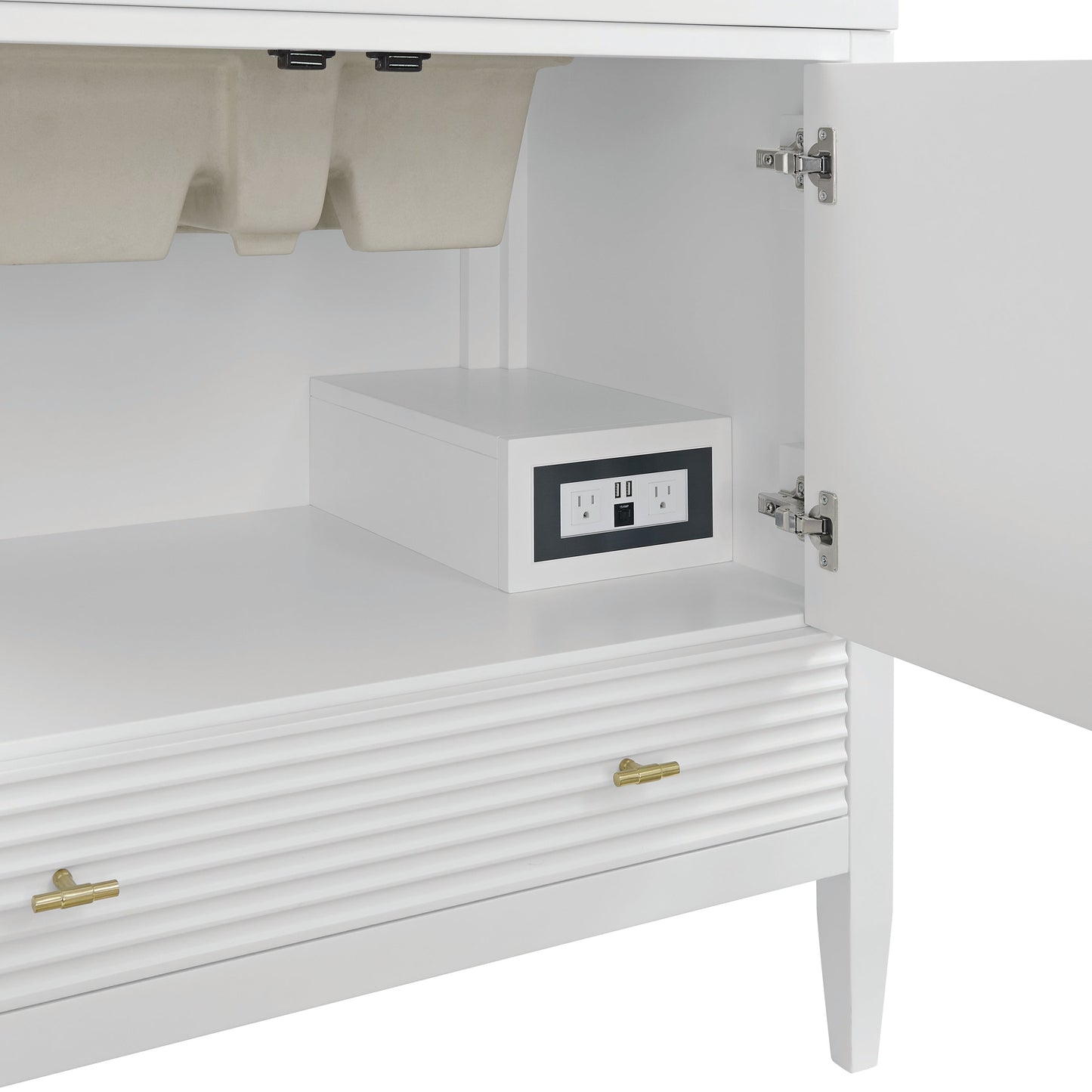 
                  
                    Myrrin 36" Single Vanity in Bright White Single Bathroom Vanity James Martin Vanities 
                  
                