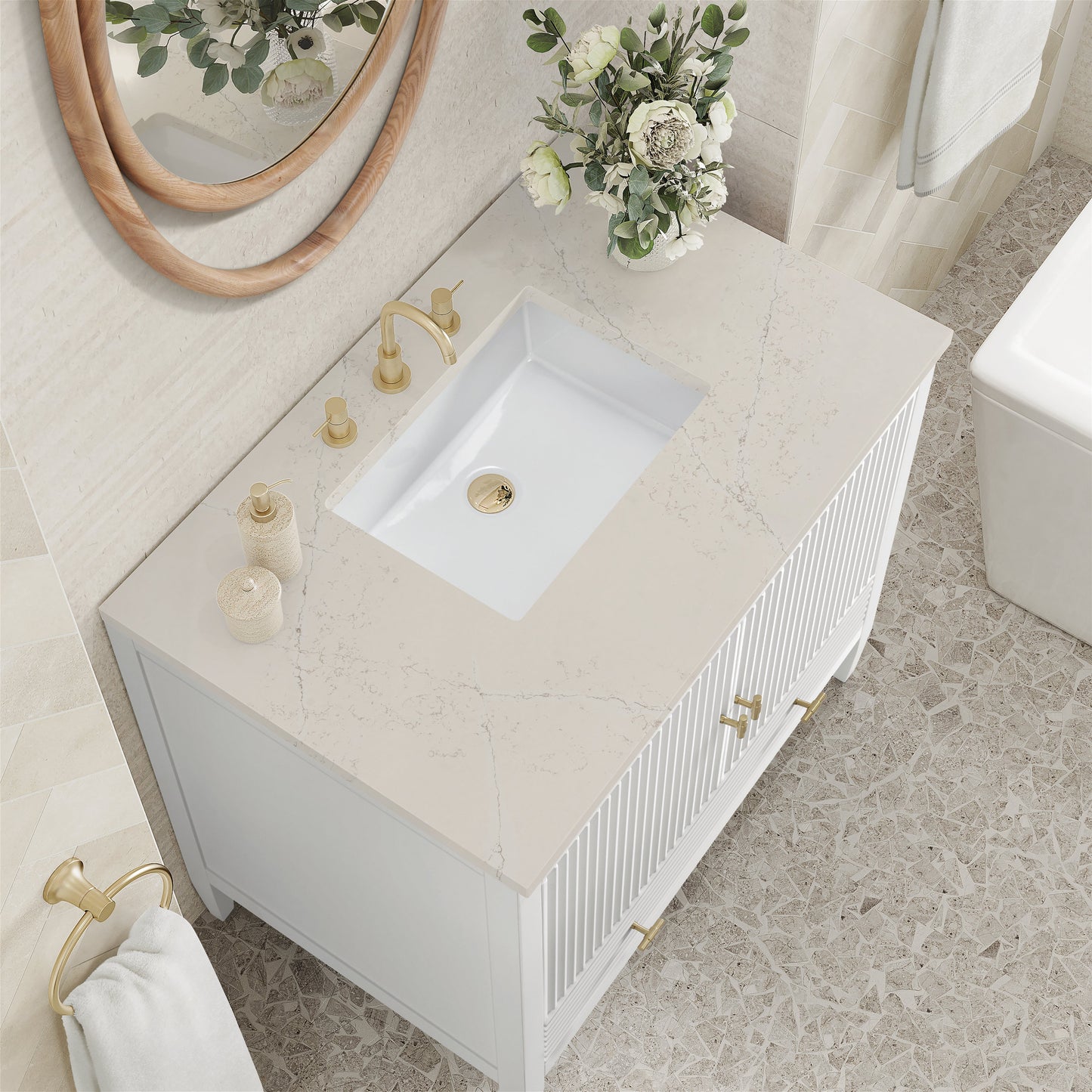 
                  
                    Myrrin 36" Single Vanity in Bright White - James Martin Vanities
                  
                