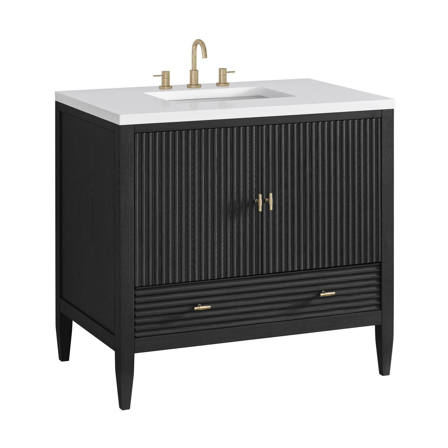 
                  
                    Myrrin 36" Single Vanity in Carbon Oak - James Martin Vanities
                  
                