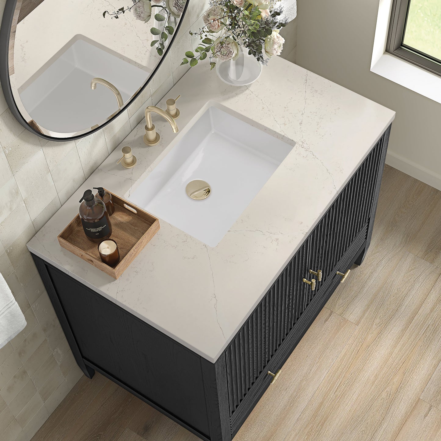 
                  
                    Myrrin 36" Single Vanity in Carbon Oak - James Martin Vanities
                  
                