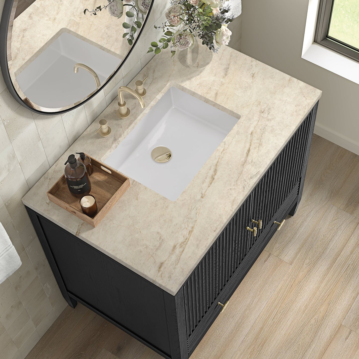 
                  
                    Myrrin 36" Single Vanity in Carbon Oak - James Martin Vanities
                  
                