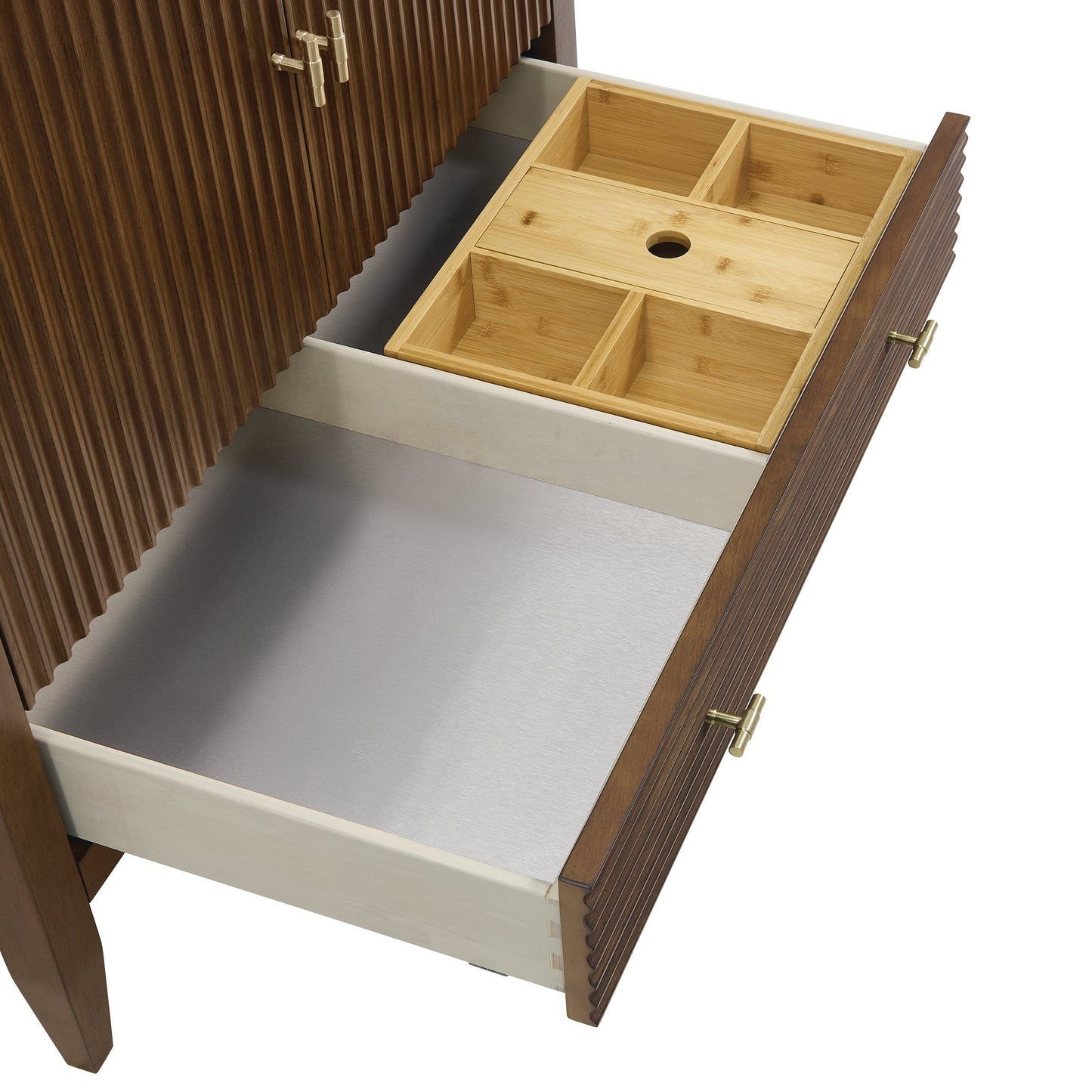 
                  
                    Myrrin 36" Single Vanity in Mid-Century Walnut Single Bathroom Vanity James Martin Vanities 
                  
                