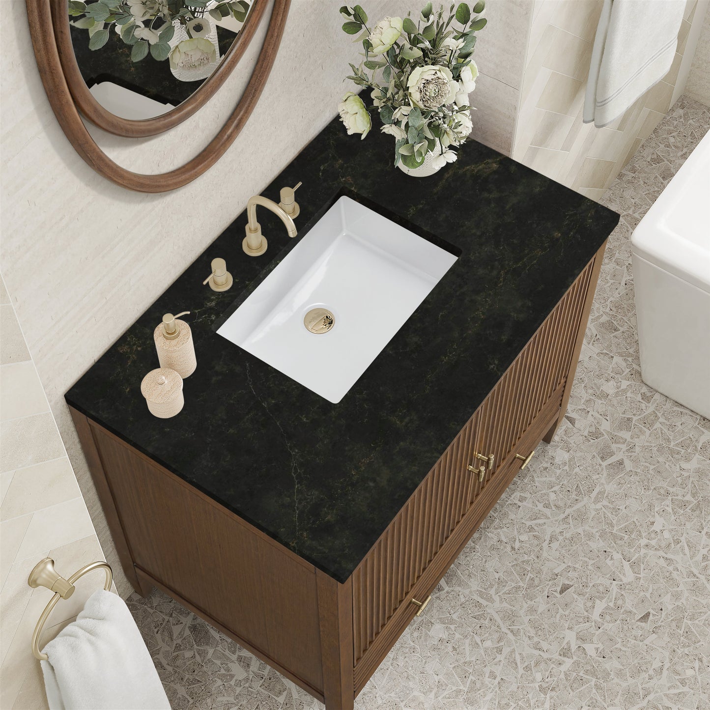 
                  
                    Myrrin 36" Single Vanity in Mid-Century Walnut - James Martin Vanities
                  
                