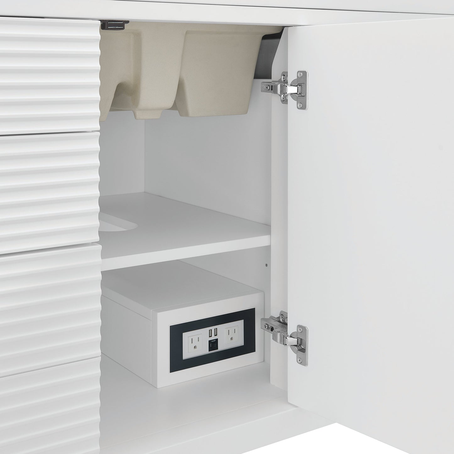
                  
                    Myrrin 48" Single Vanity in Bright White - James Martin Vanities
                  
                