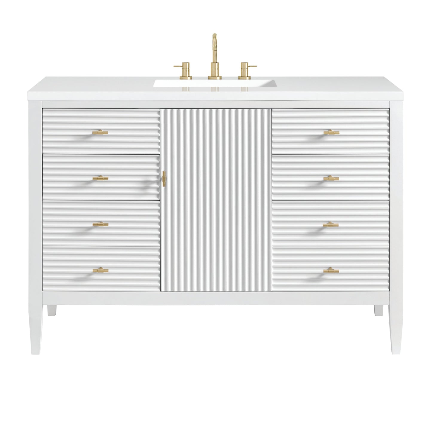 
                  
                    Myrrin 48" Single Vanity in Bright White - James Martin Vanities
                  
                