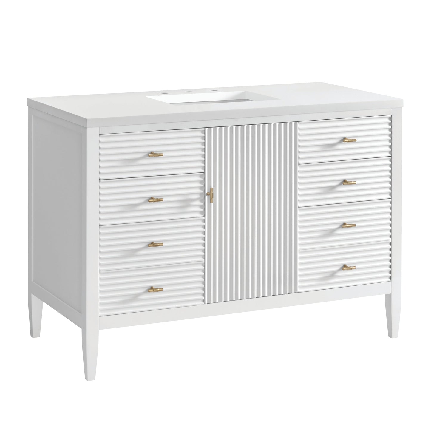 
                  
                    Myrrin 48" Single Vanity in Bright White - James Martin Vanities
                  
                