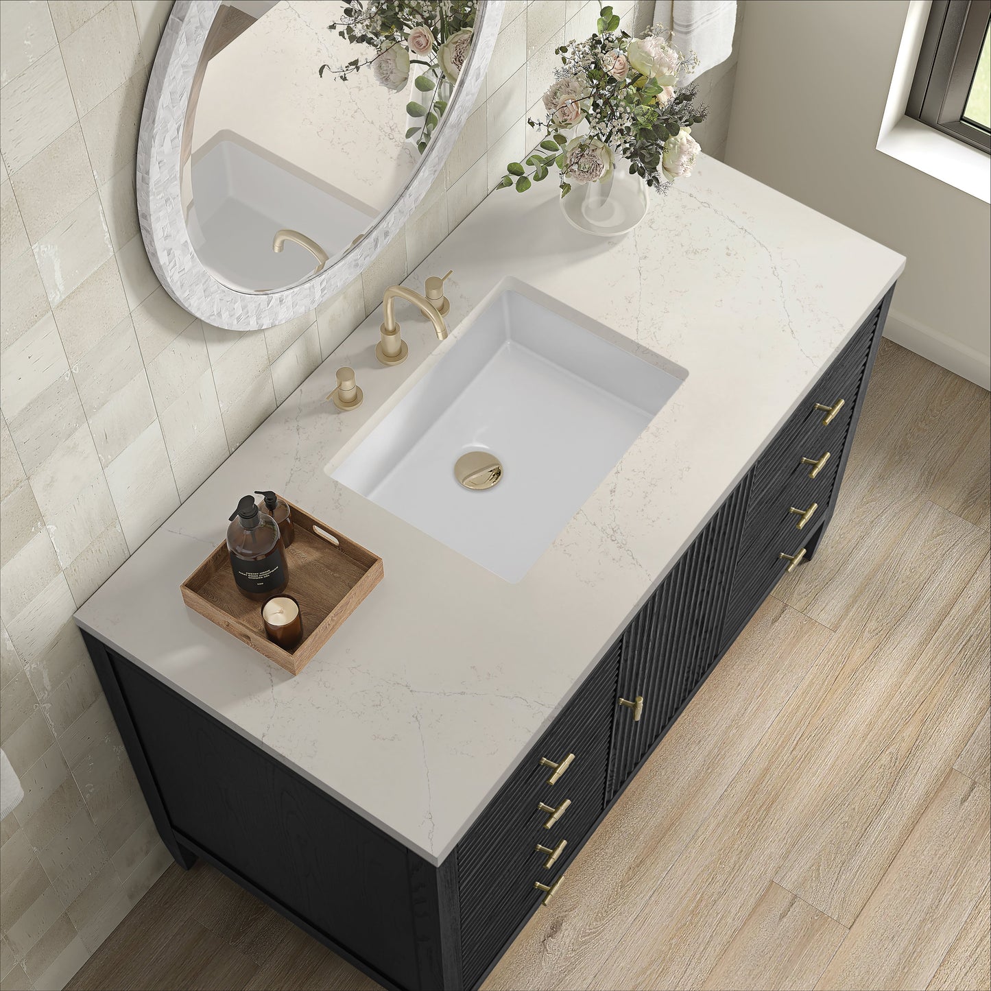 
                  
                    Myrrin 48" Single Vanity in Carbon Oak - James Martin Vanities
                  
                