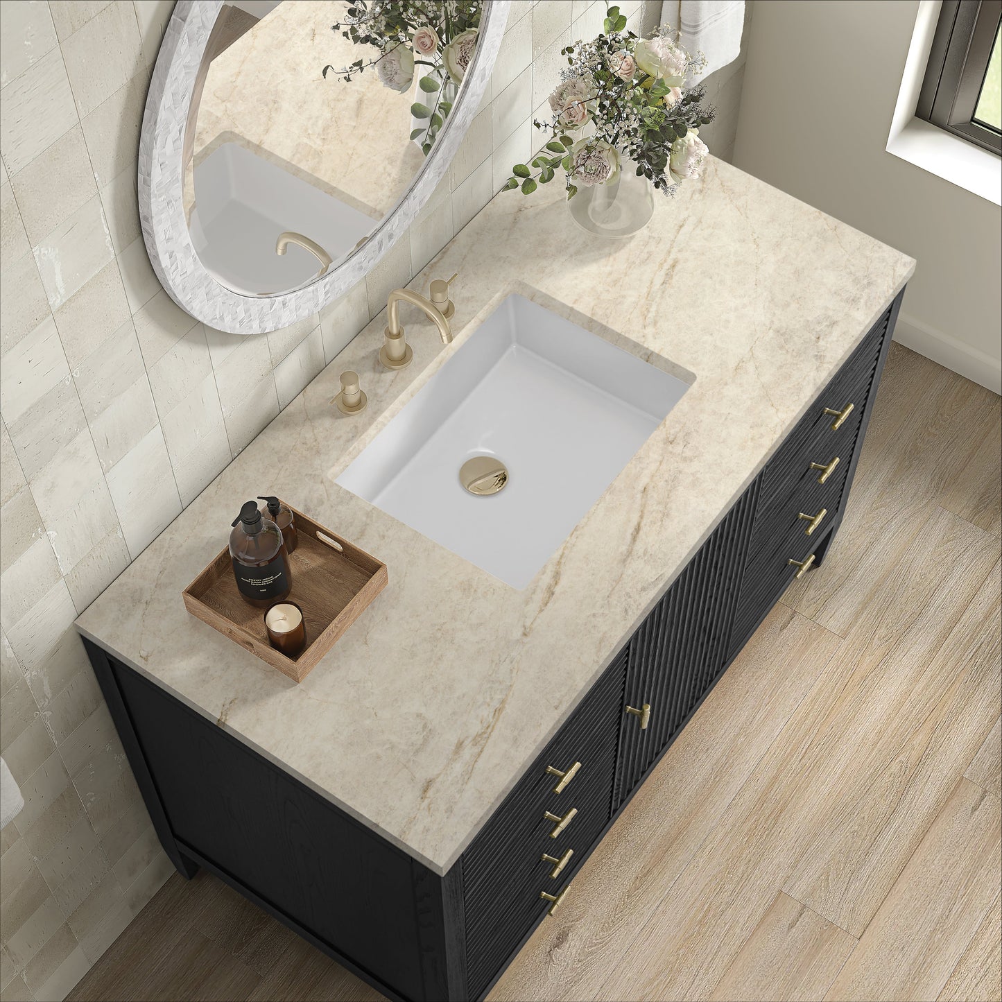 
                  
                    Myrrin 48" Single Vanity in Carbon Oak - James Martin Vanities
                  
                