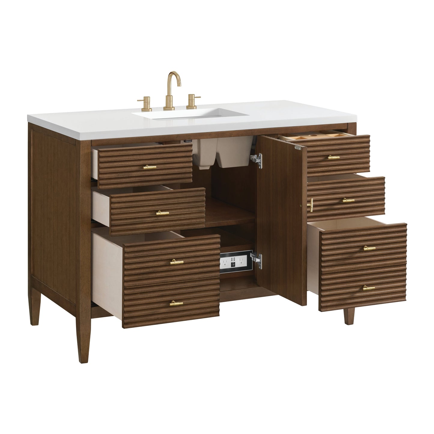 
                  
                    Myrrin 48" Single Vanity in Mid-Century Walnut - James Martin Vanities
                  
                