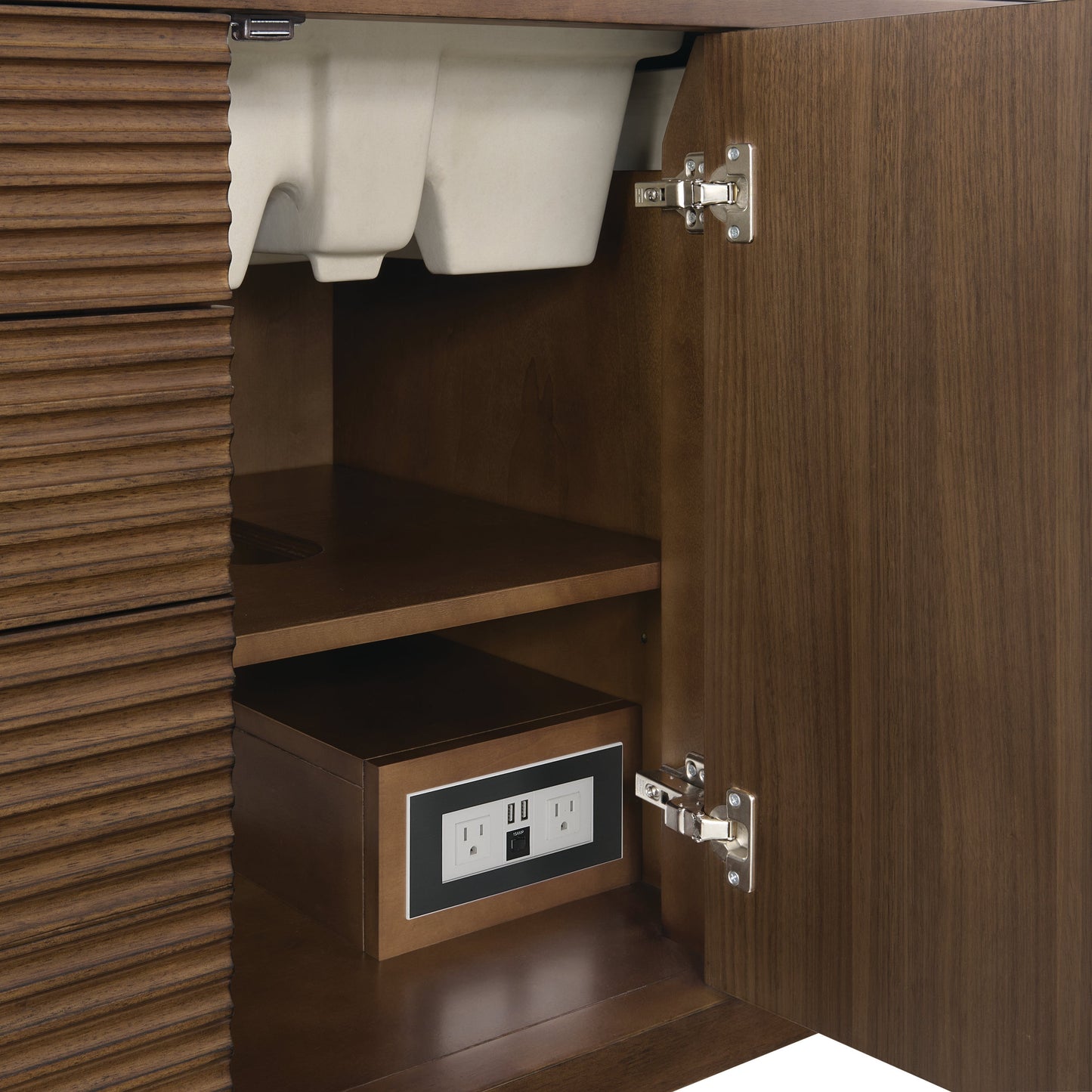 
                  
                    Myrrin 48" Single Vanity in Mid-Century Walnut - James Martin Vanities
                  
                