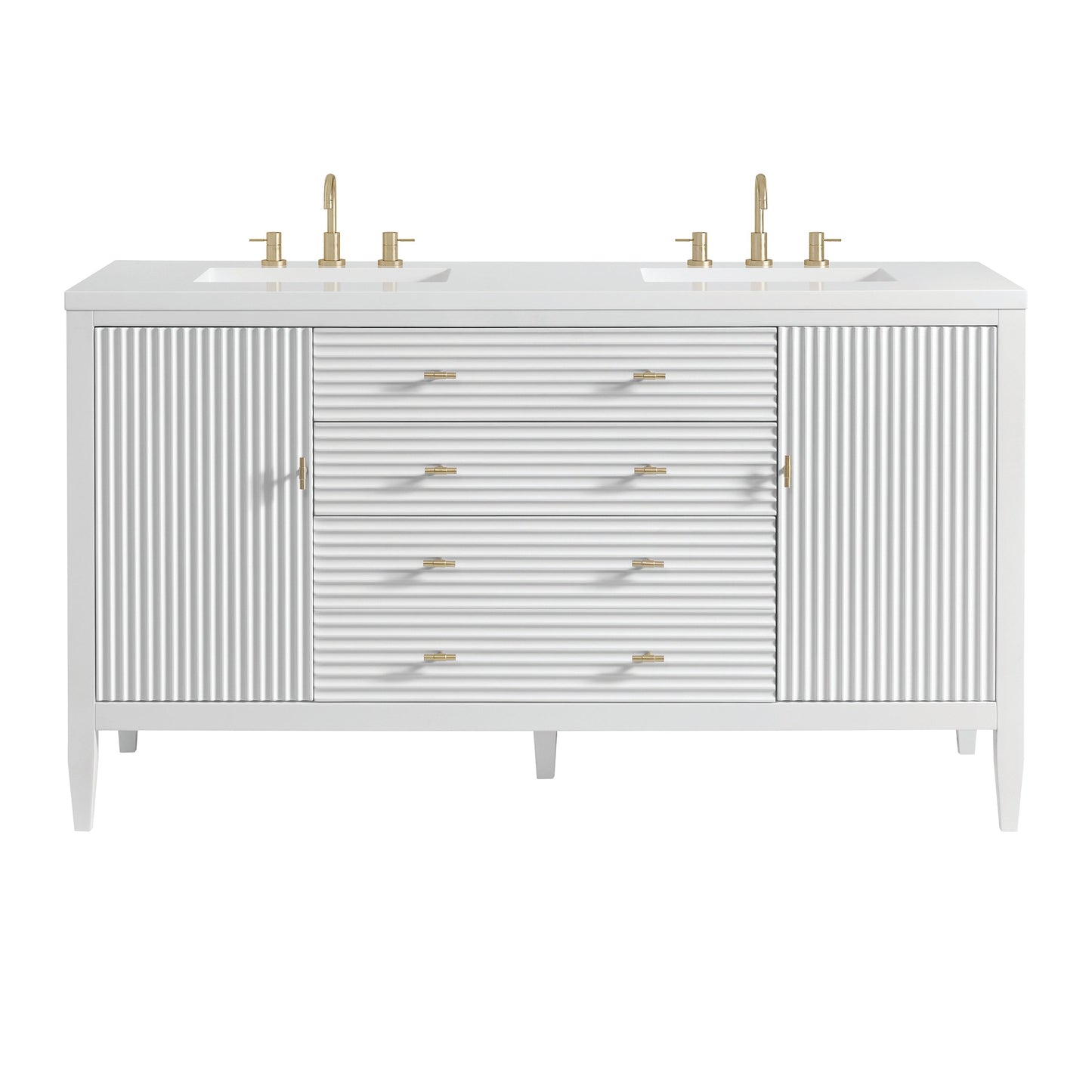 
                  
                    Myrrin 60" Double Vanity in Bright White - James Martin Vanities
                  
                