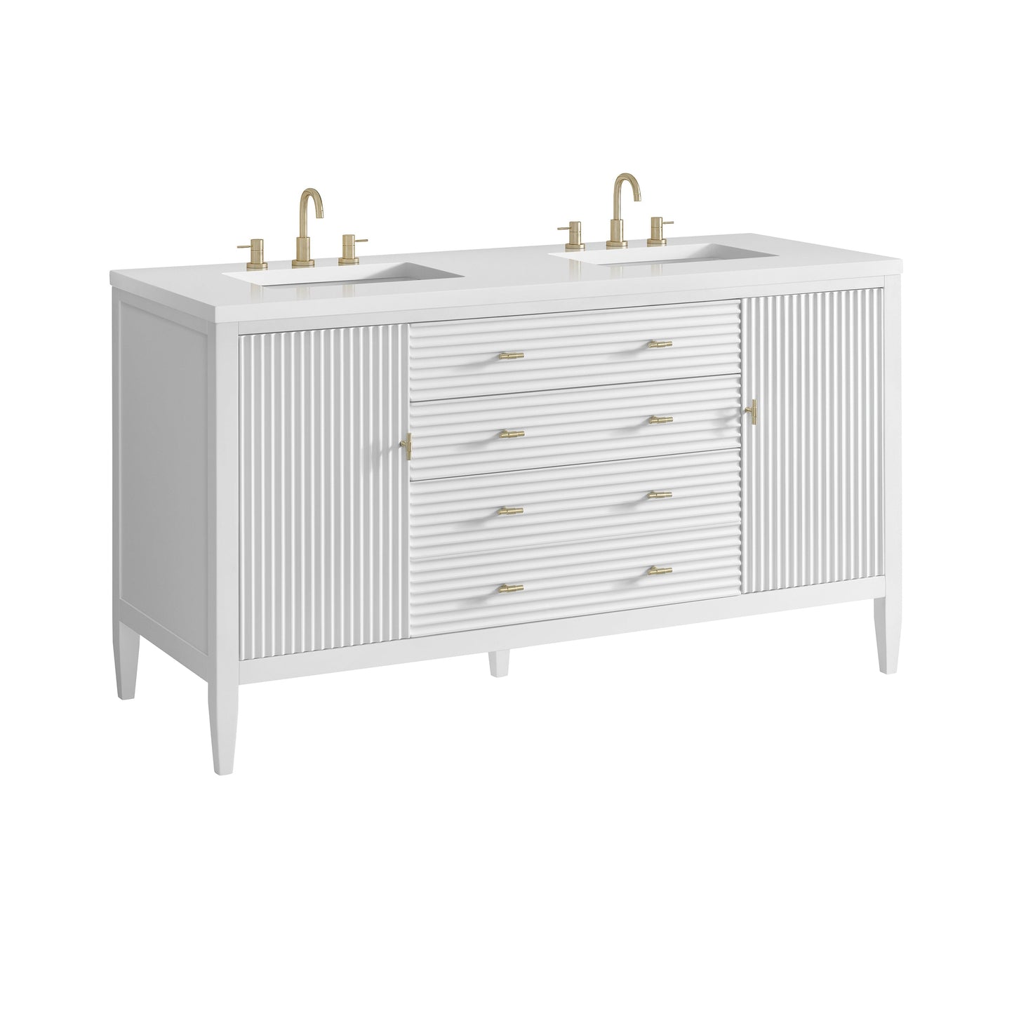 
                  
                    Myrrin 60" Double Vanity in Bright White - James Martin Vanities
                  
                