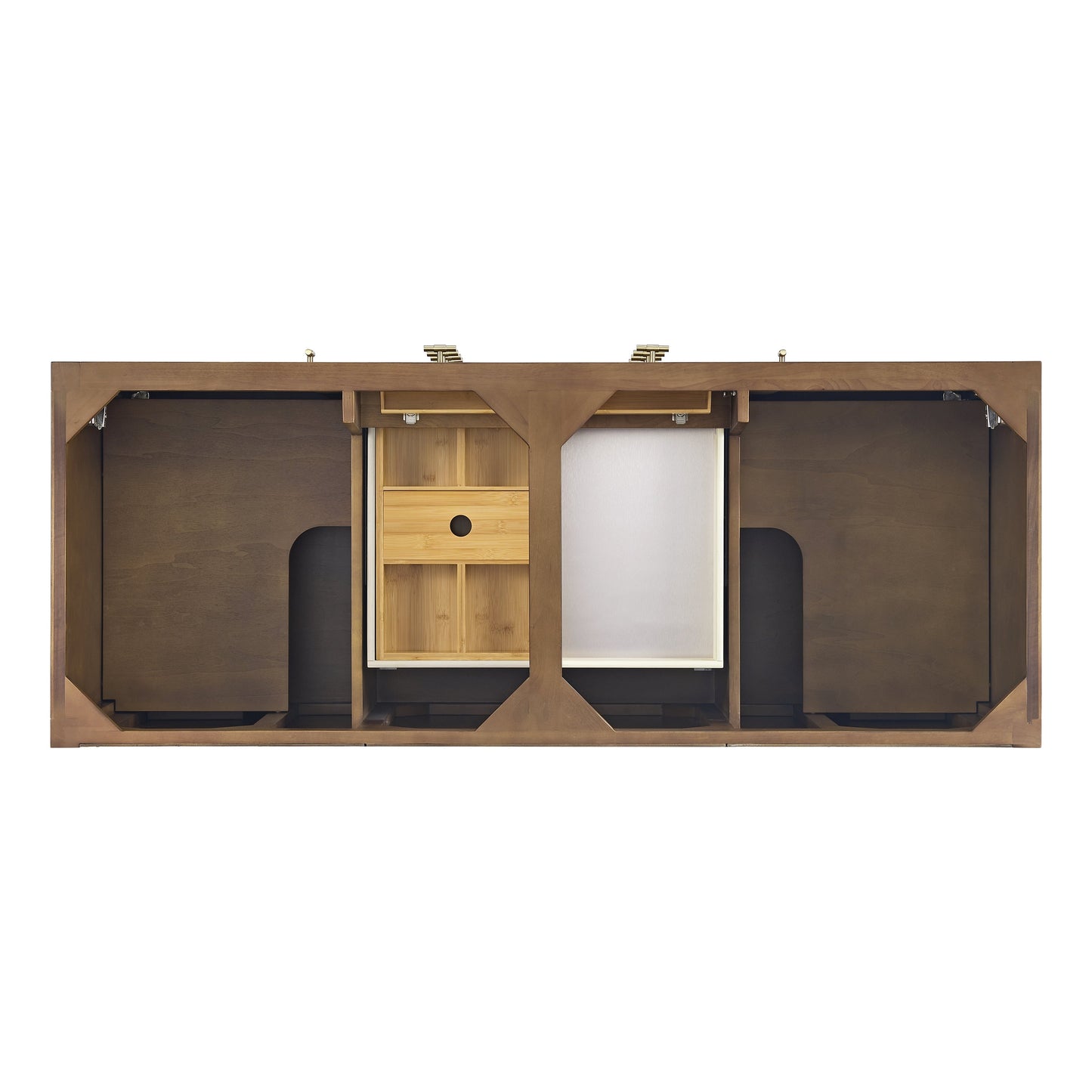 
                  
                    Myrrin 60" Double Vanity in Mid-Century Walnut - James Martin Vanities
                  
                