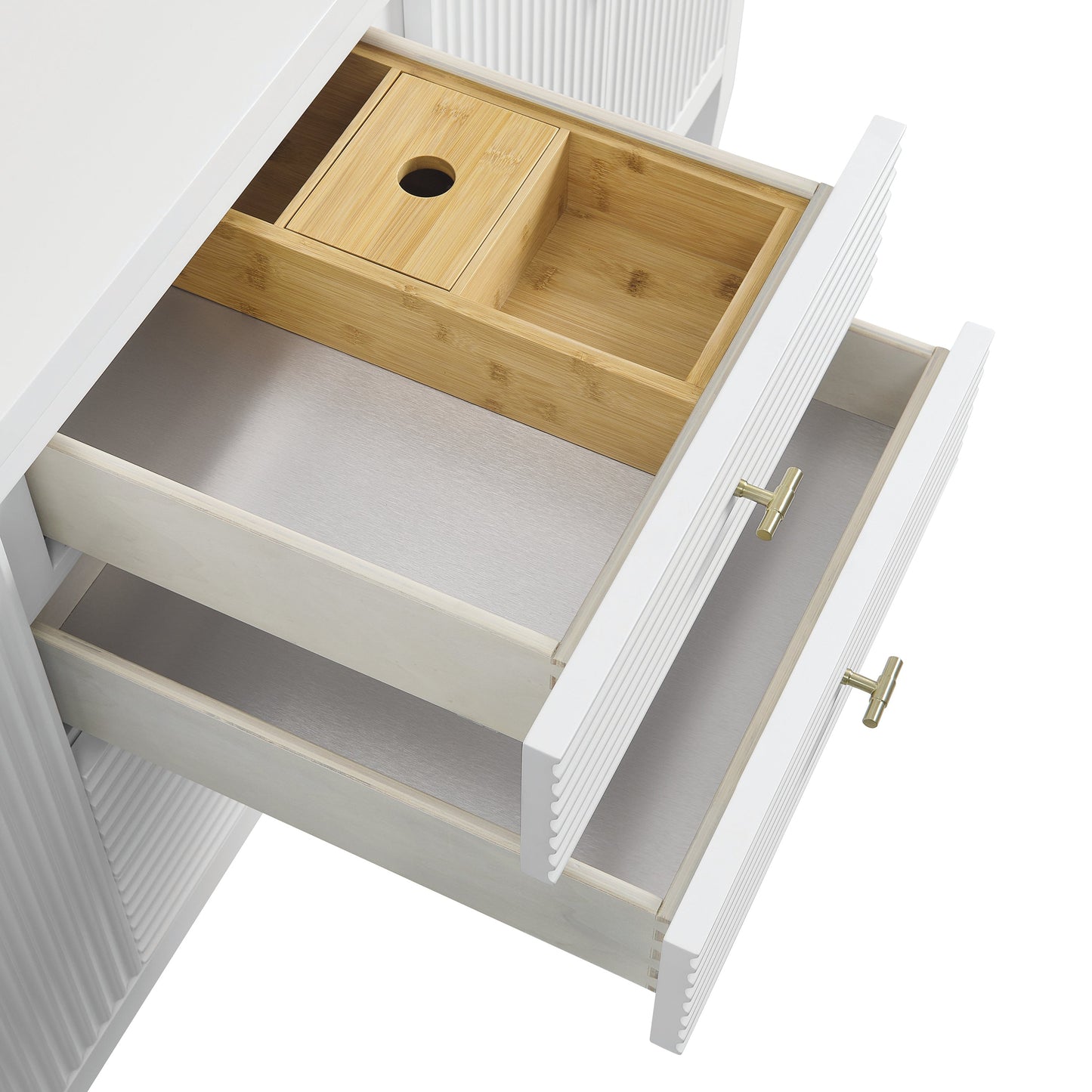 
                  
                    Myrrin 72" Double Vanity in Bright White Double bathroom Vanity James Martin Vanities 
                  
                