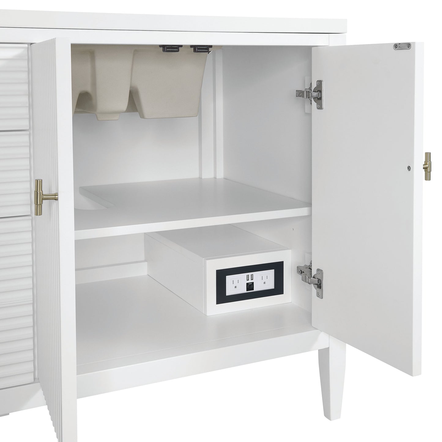 
                  
                    Myrrin 72" Double Vanity in Bright White - James Martin Vanities
                  
                