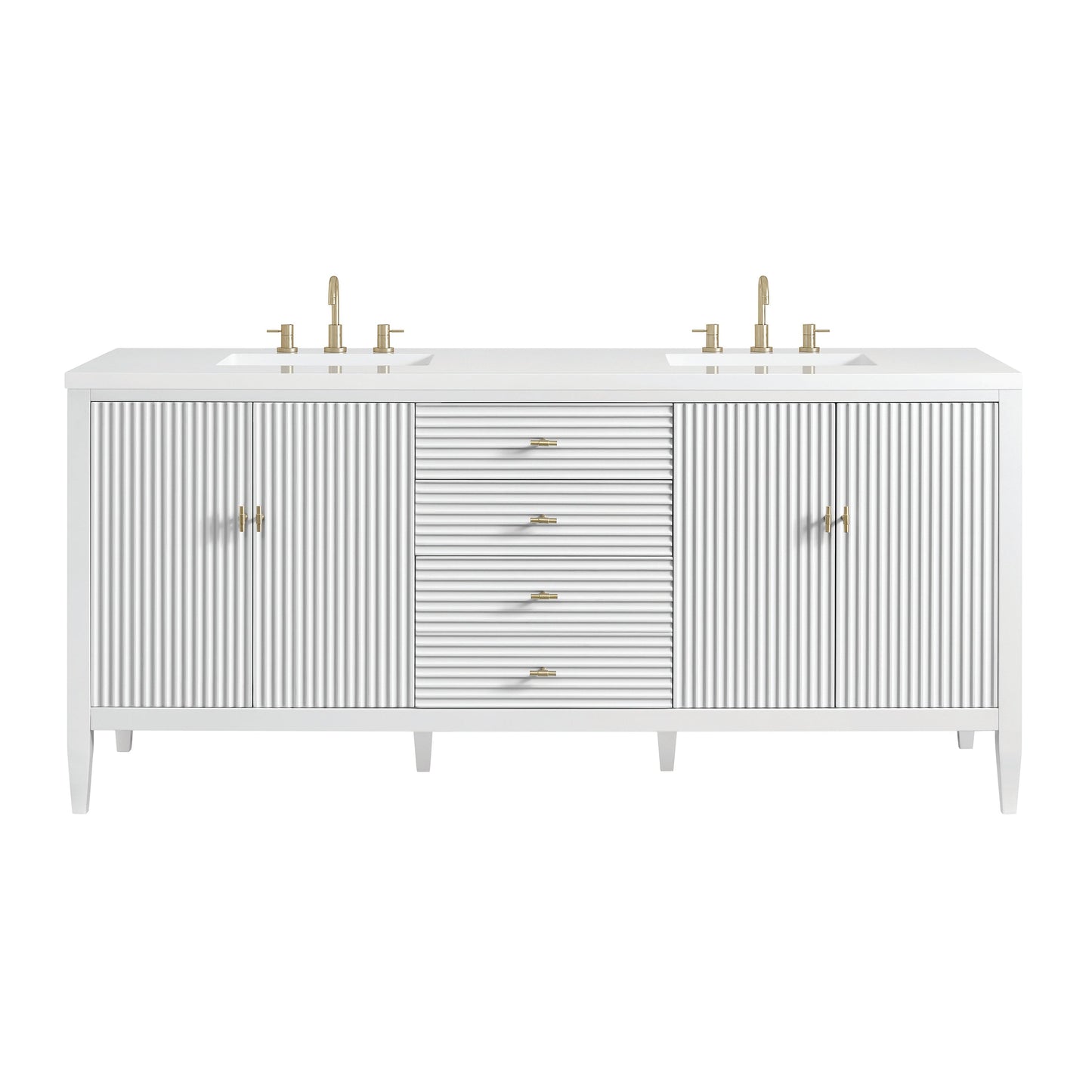 
                  
                    Myrrin 72" Double Vanity in Bright White - James Martin Vanities
                  
                