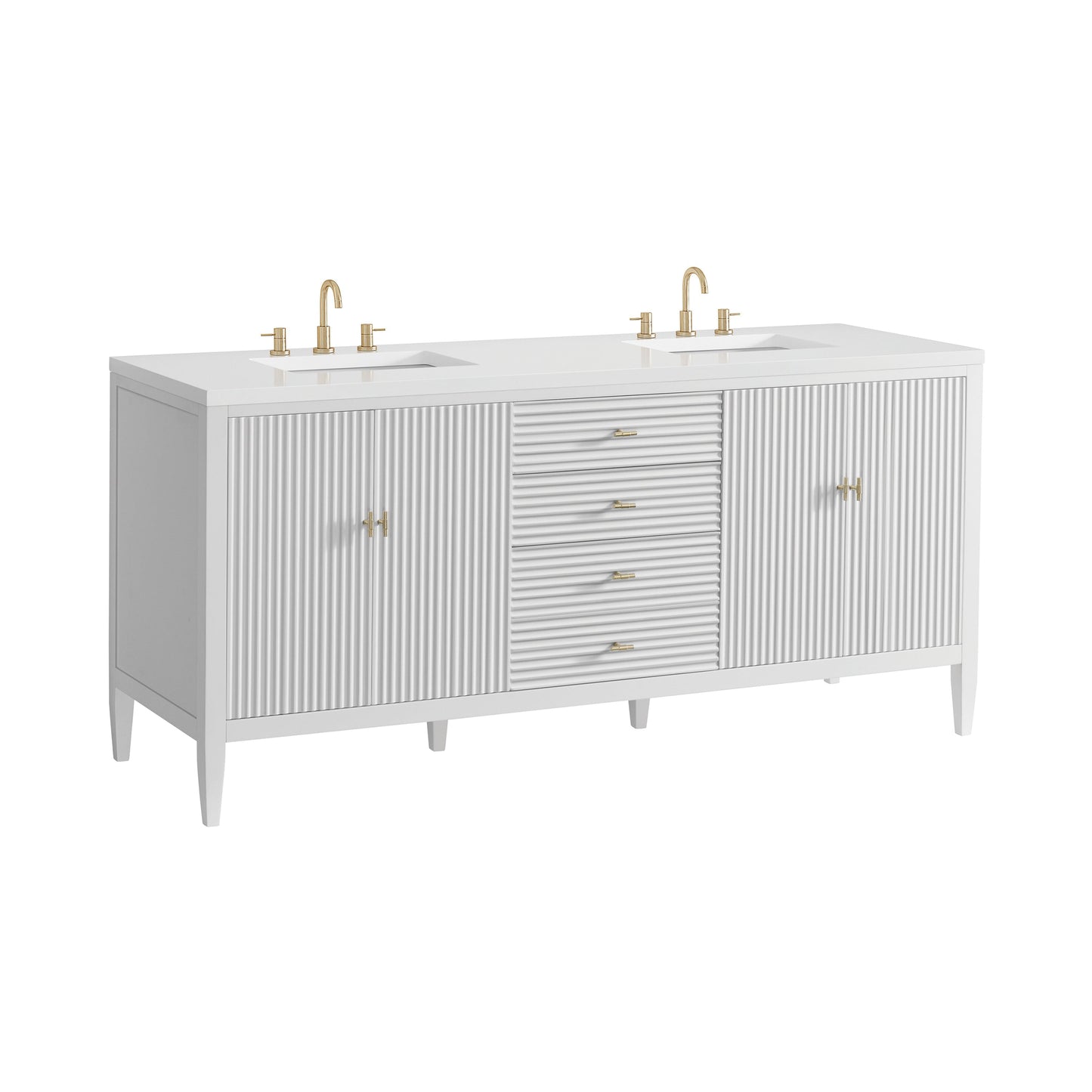 
                  
                    Myrrin 72" Double Vanity in Bright White - James Martin Vanities
                  
                