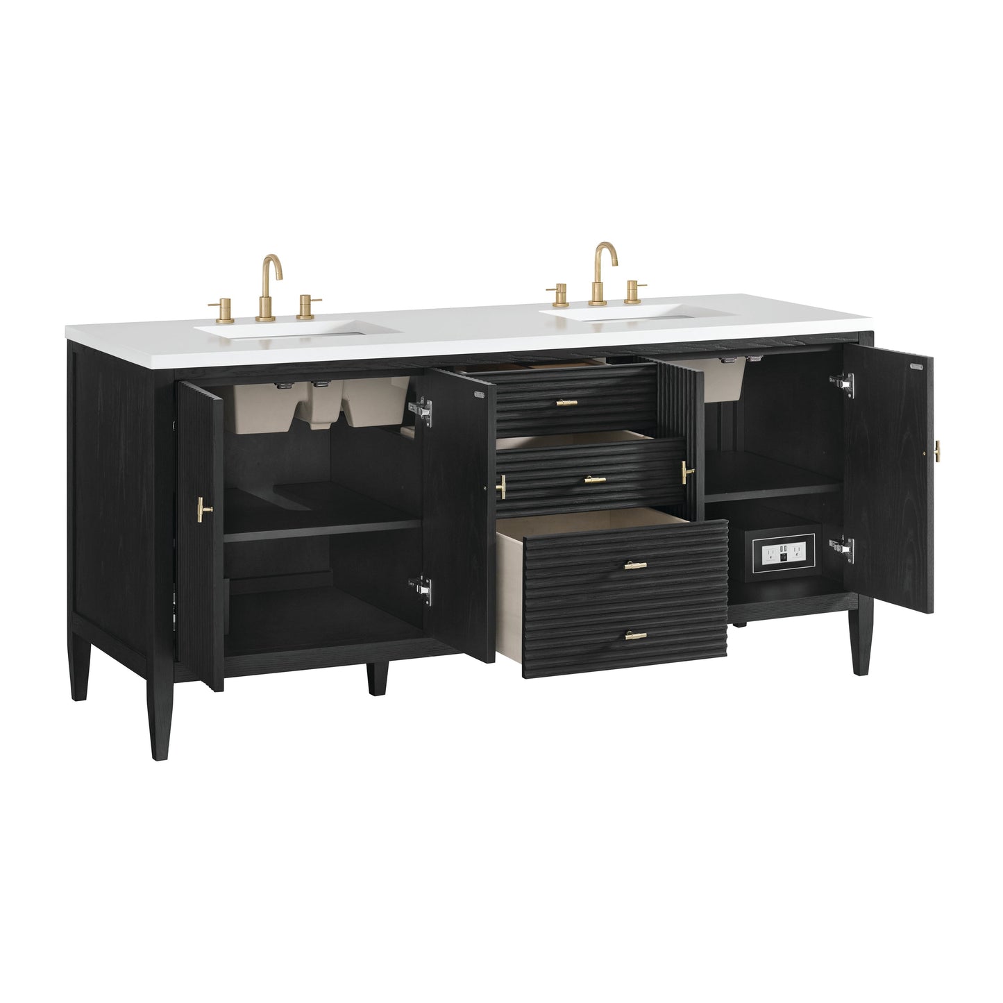 
                  
                    Myrrin 72" Double Vanity in Carbon Oak - James Martin Vanities
                  
                