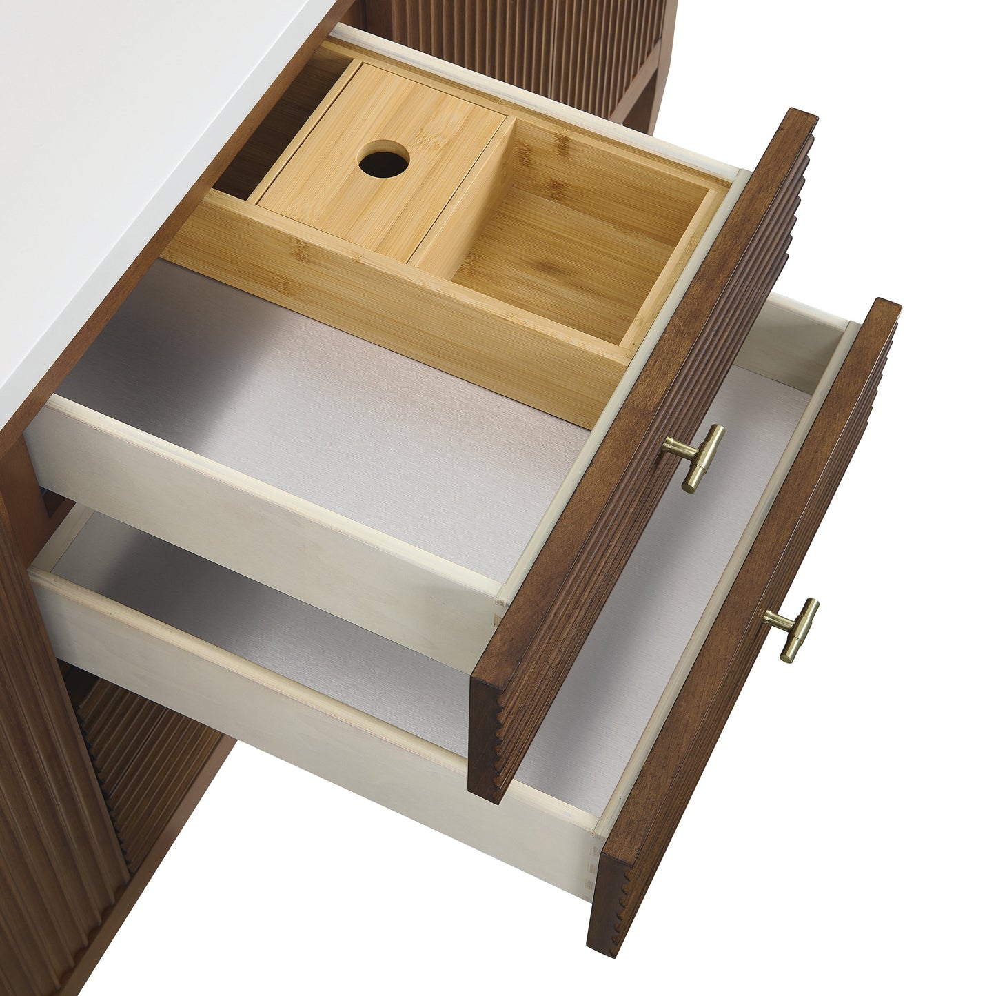 
                  
                    Myrrin 72" Double Vanity in Mid-Century Walnut - James Martin Vanities
                  
                