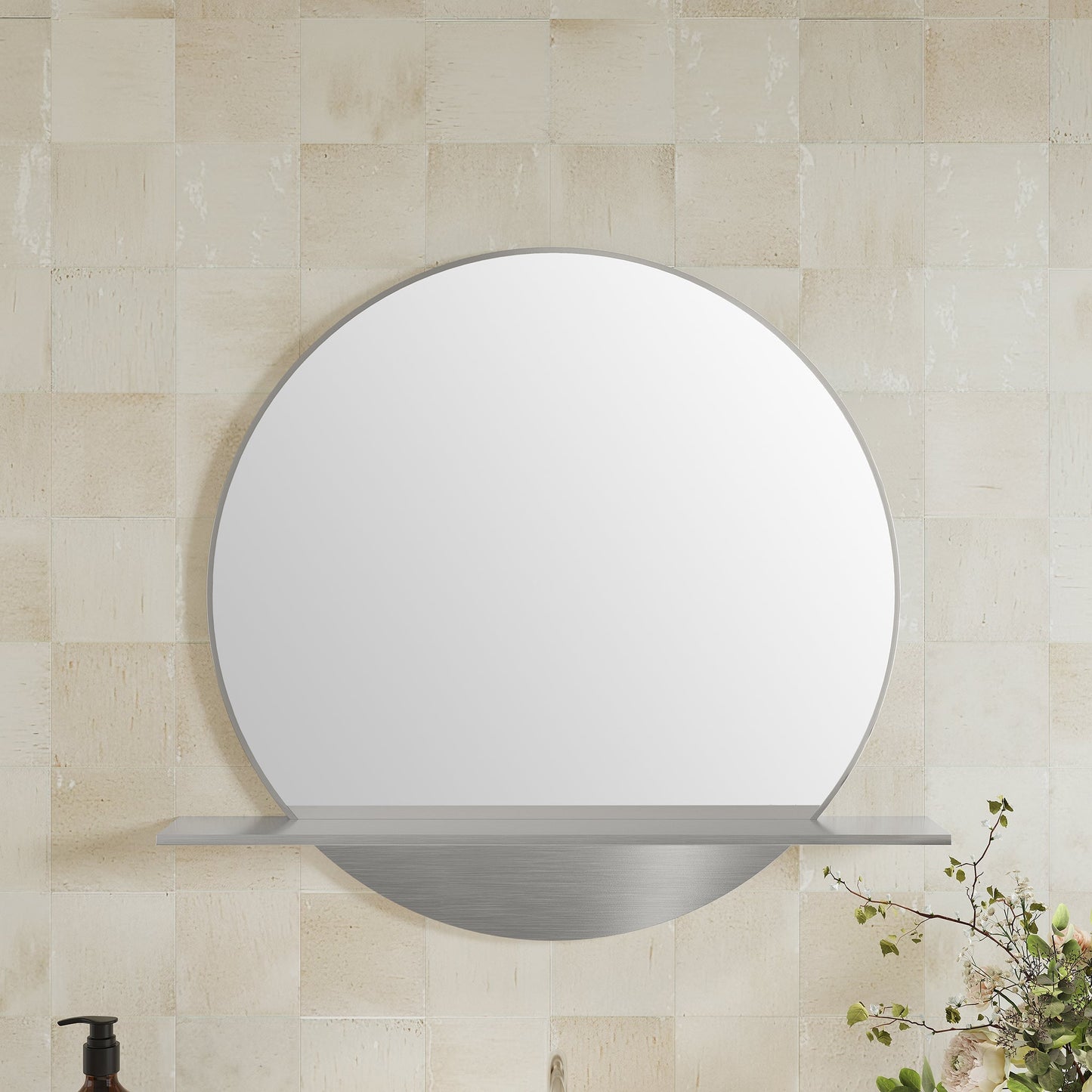 
                  
                    Platform 24" Mirror, Brushed Nickel Mirror James Martin Vanities 
                  
                