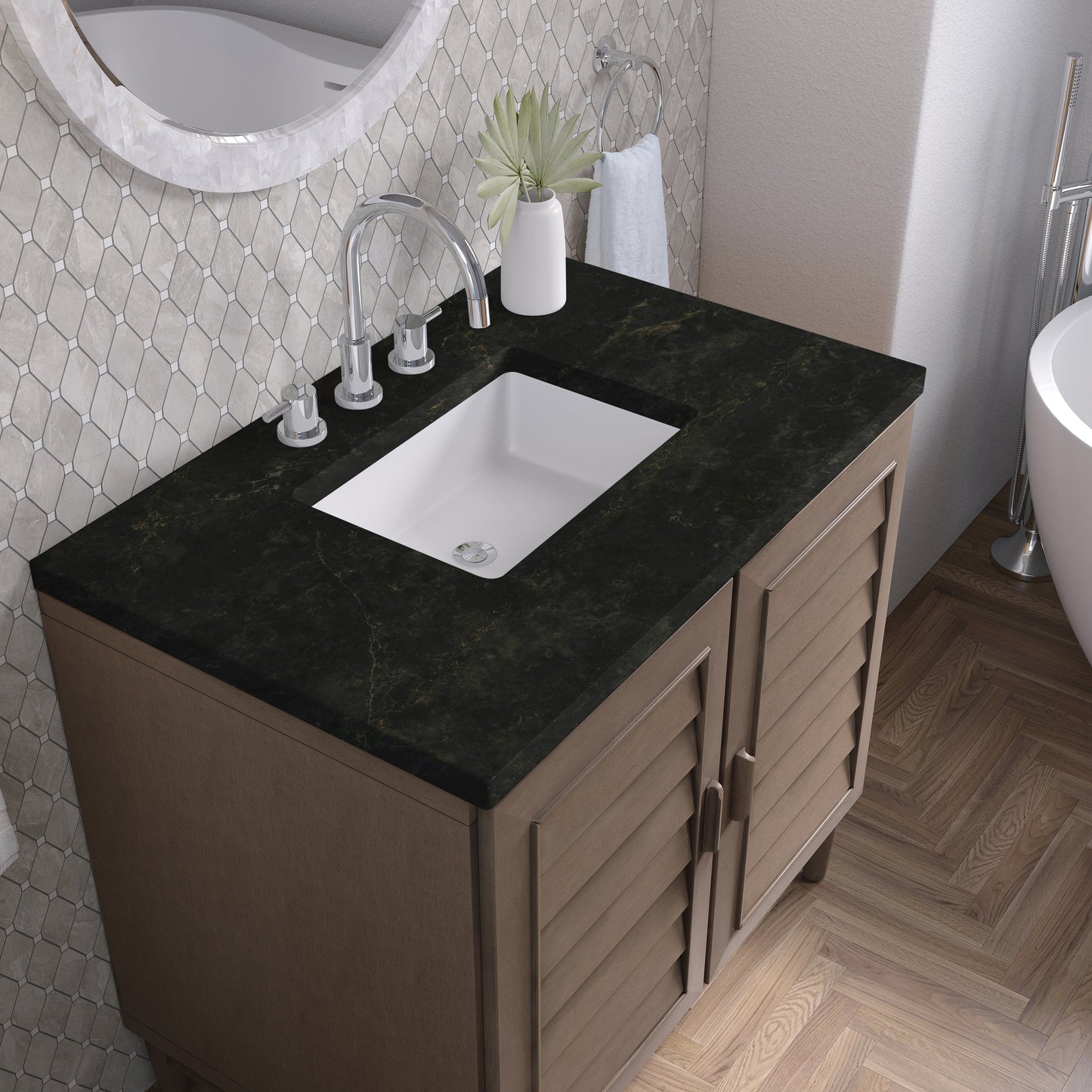 
                  
                    Portland 36" Single Bathroom Vanity Single Bathroom Vanity James Martin Vanities Phantome Eclos 
                  
                
