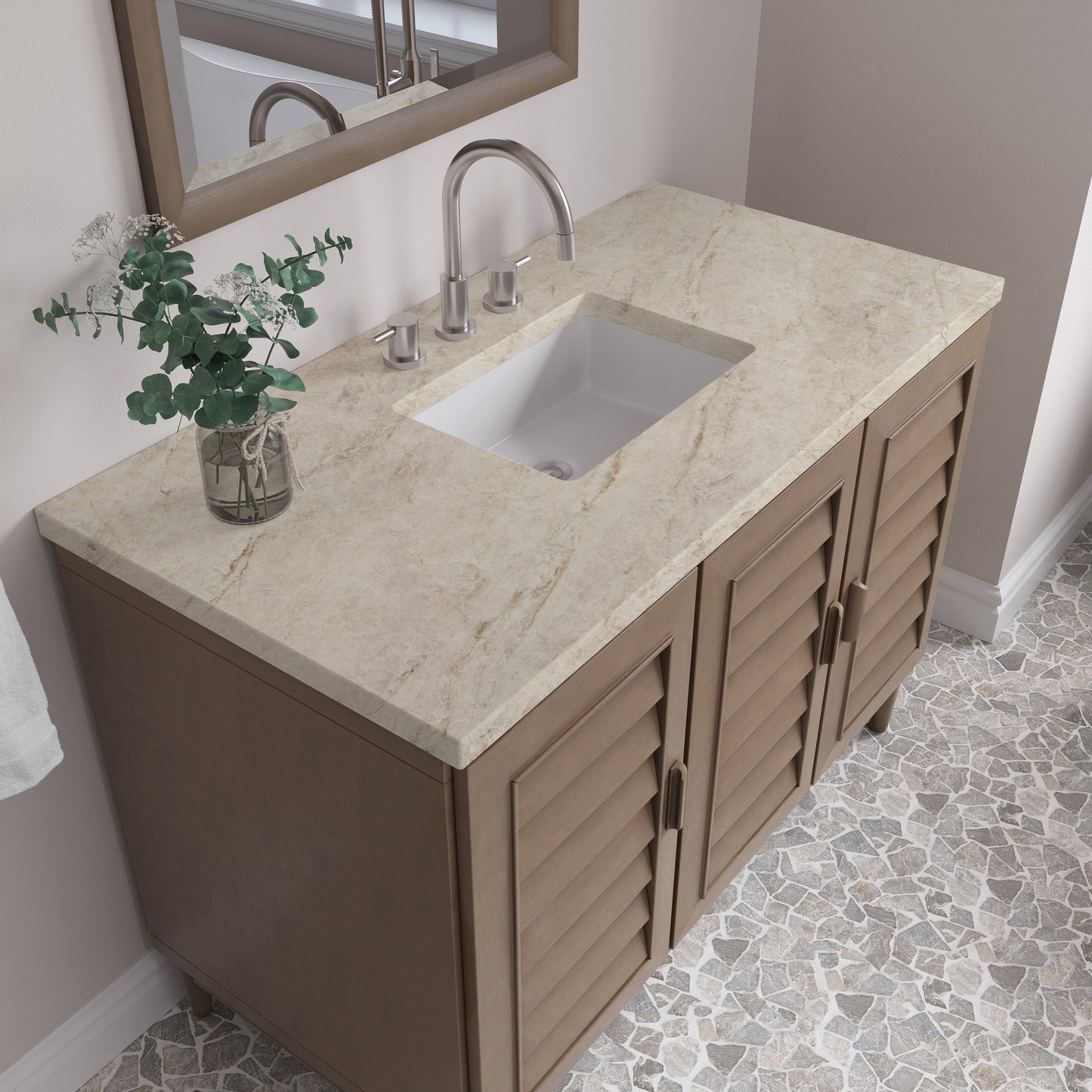 
                  
                    Portland 48" Single Bathroom Vanity in Whitewashed Walnut Single Bathroom Vanity James Martin Vanities Tajnar Eclos 
                  
                