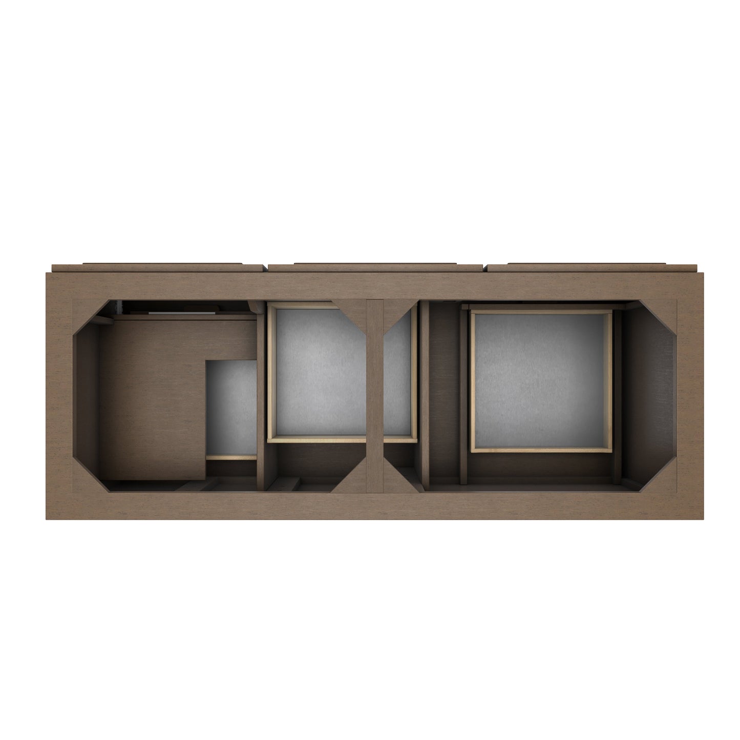 
                  
                    Portland 60" Double Bathroom Vanity in Whitewashed Walnut Double bathroom Vanity James Martin Vanities 
                  
                