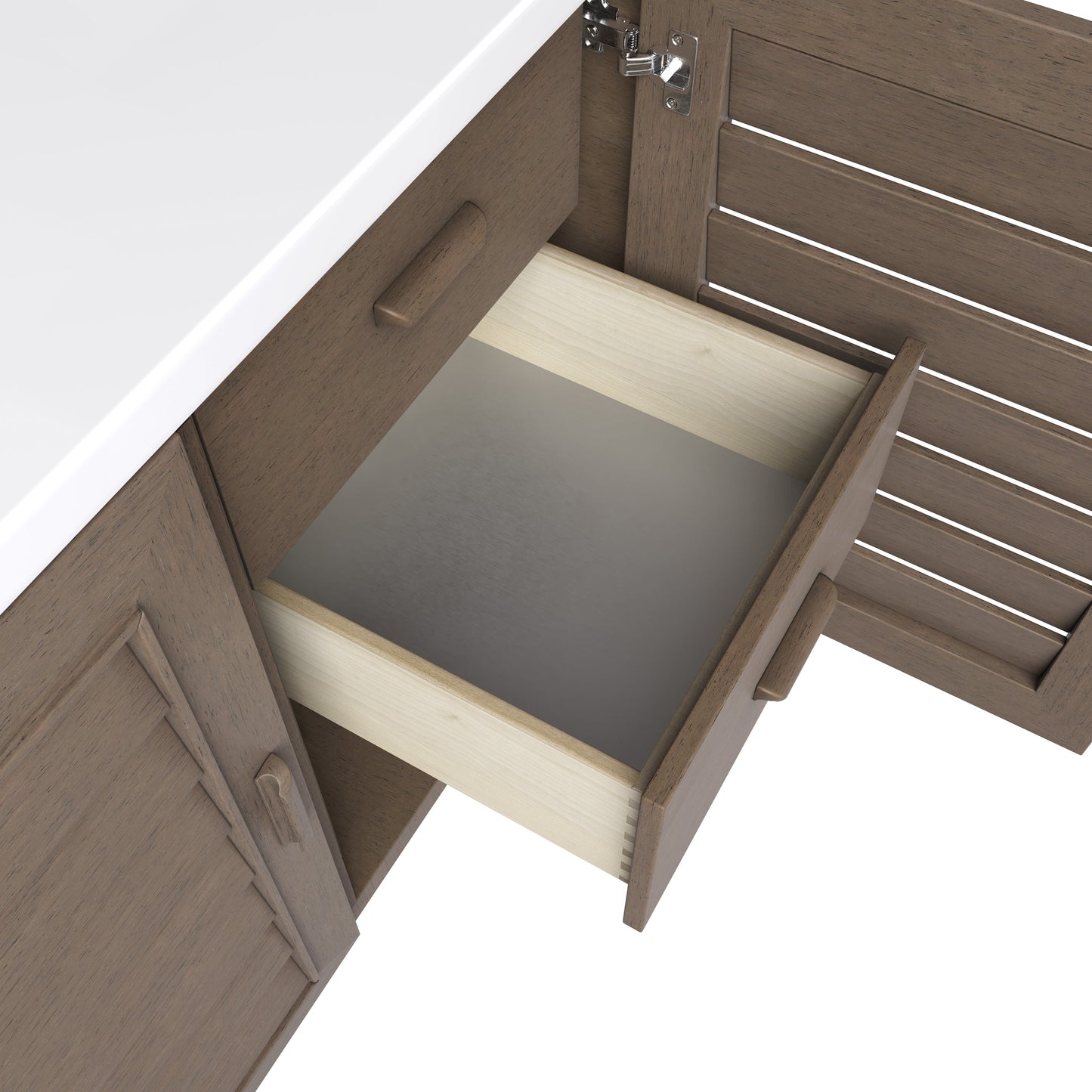 
                  
                    Portland 60" Single Bathroom Vanity in Whitewashed Walnut Single Bathroom Vanity James Martin Vanities 
                  
                