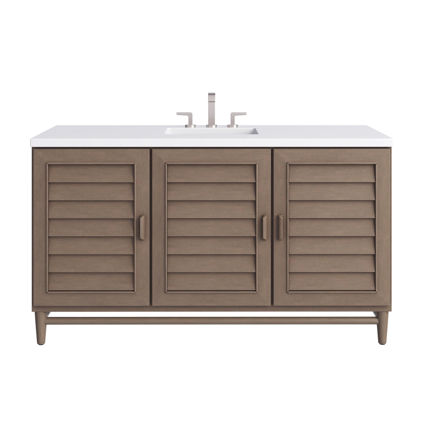 
                  
                    Portland 60" Single Bathroom Vanity in Whitewashed Walnut Single Bathroom Vanity James Martin Vanities 
                  
                