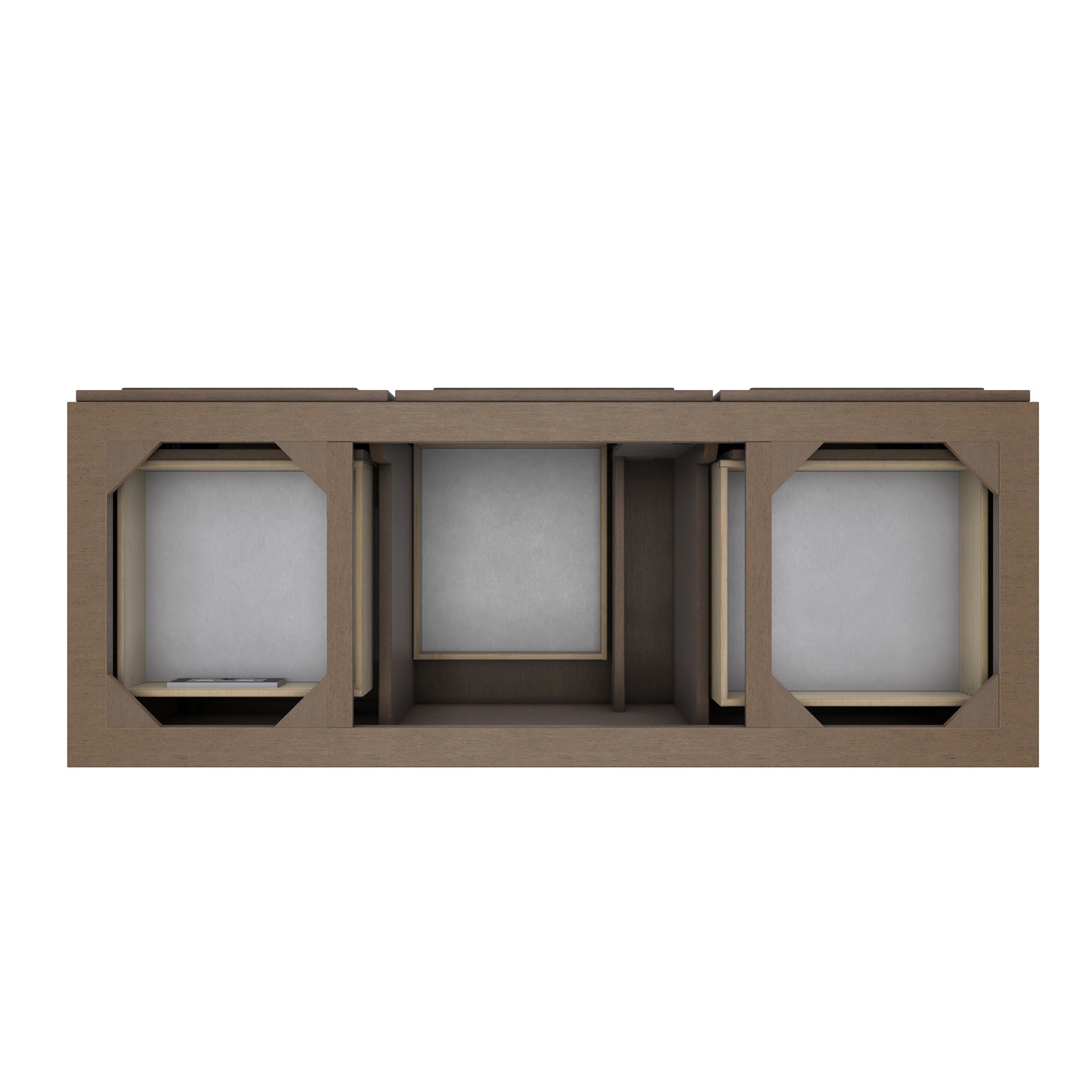
                  
                    Portland 60" Single Bathroom Vanity in Whitewashed Walnut Single Bathroom Vanity James Martin Vanities 
                  
                