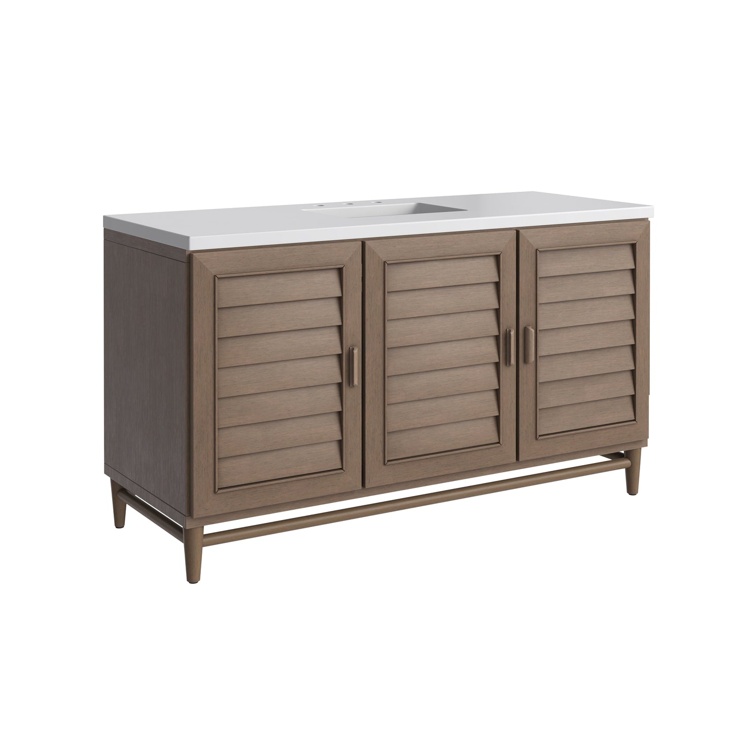 
                  
                    Portland 60" Single Bathroom Vanity in Whitewashed Walnut Single Bathroom Vanity James Martin Vanities 
                  
                